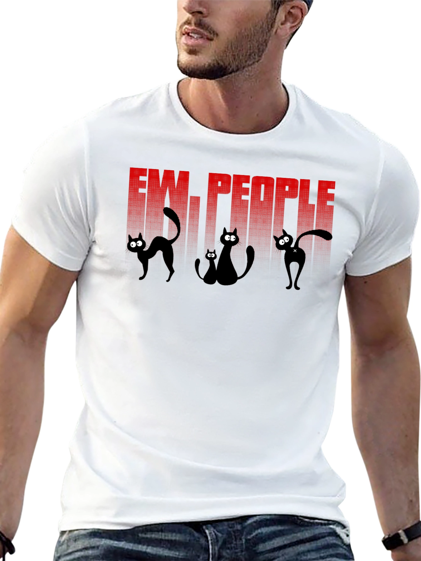 Ew People Cat Graphic Tee