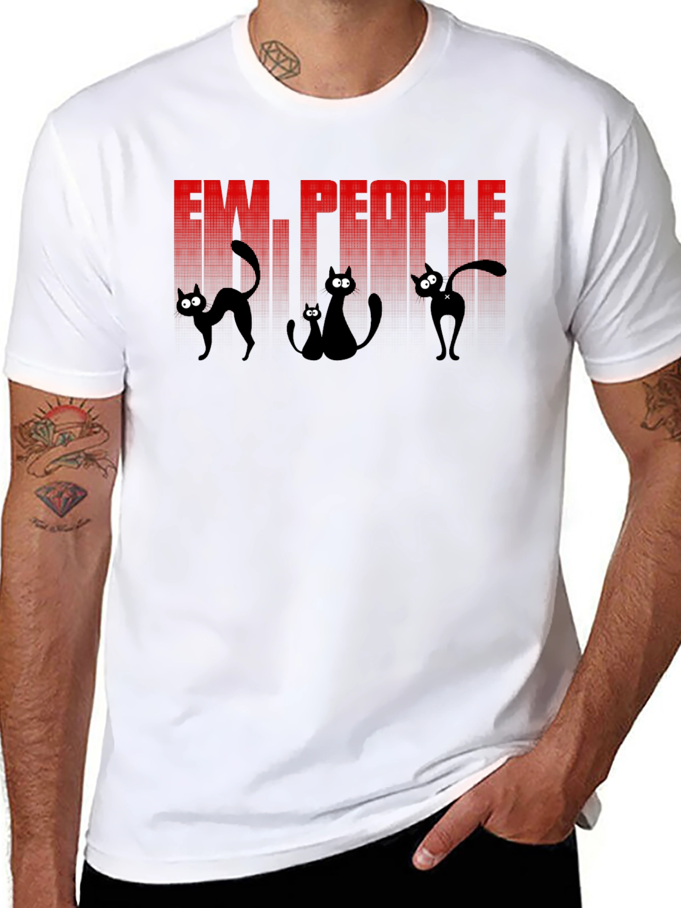 Ew People Cat Graphic Tee