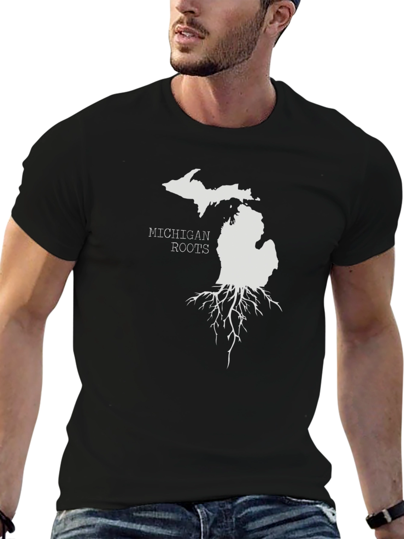 Michigan Roots Graphic Tee - Black
