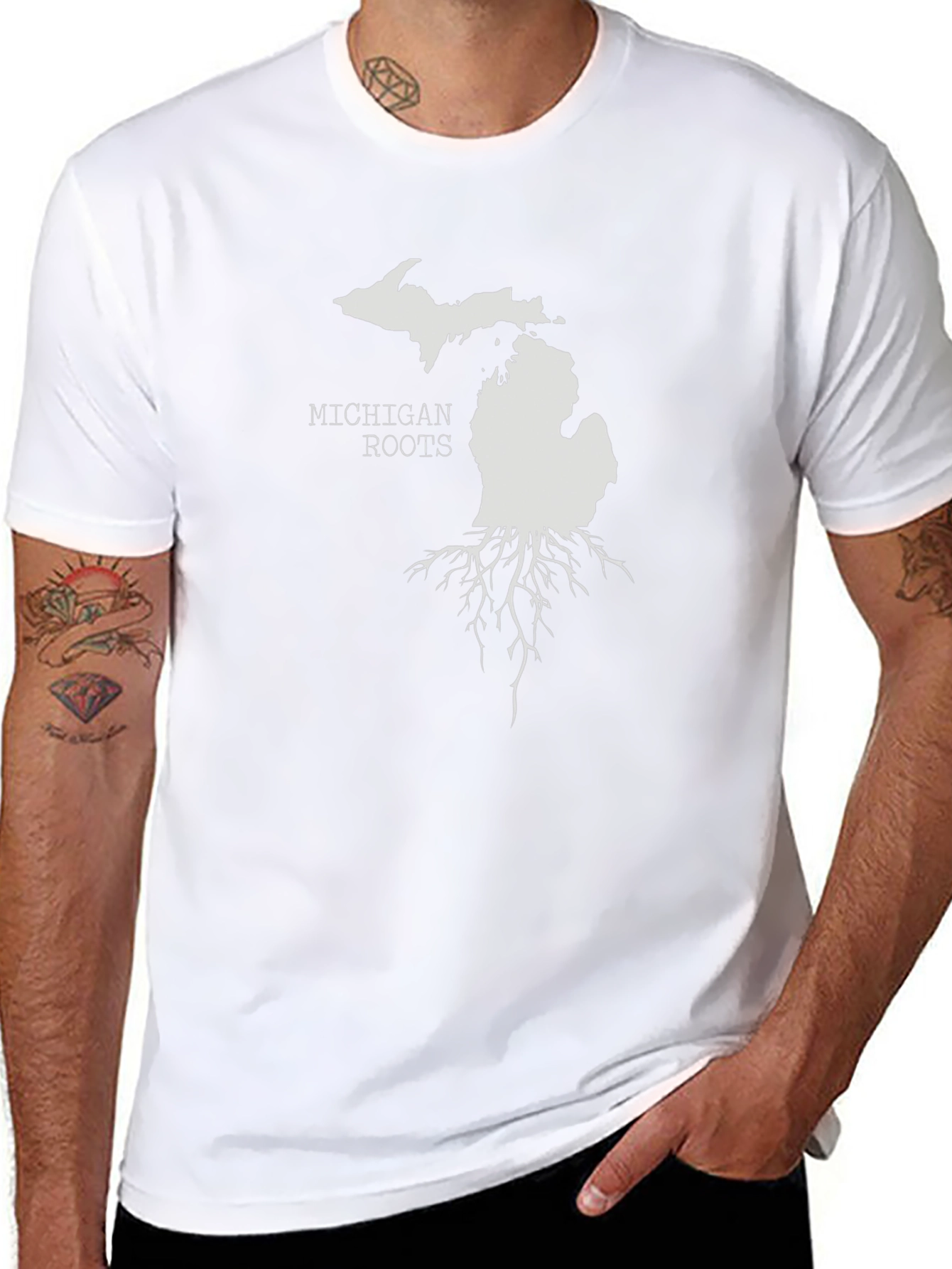 Michigan Roots Graphic Tee - Black