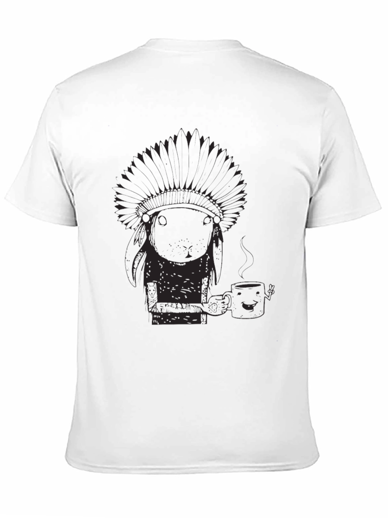 Novelty Graphic Tee - Funny Native American Design