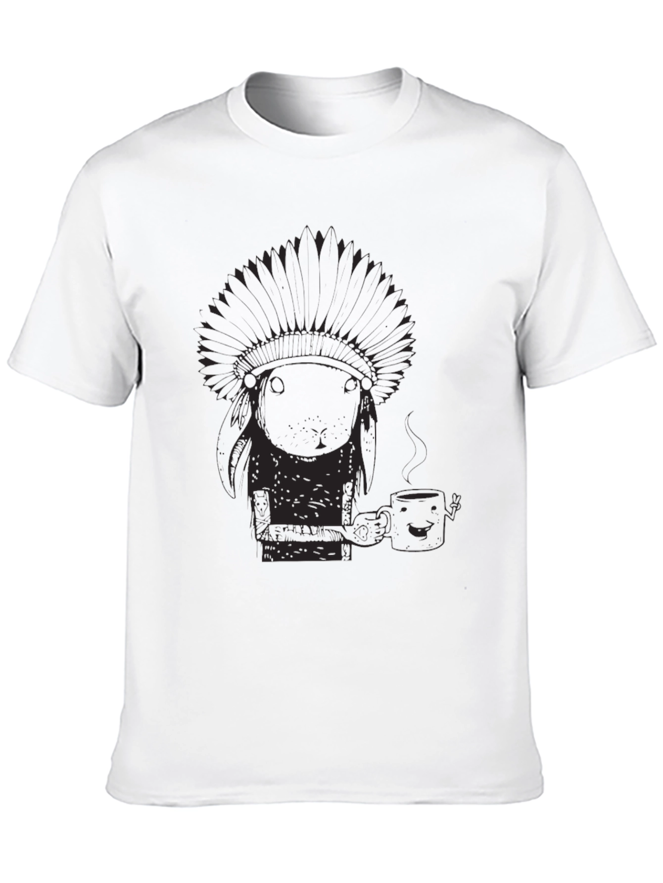 Novelty Graphic Tee - Funny Native American Design