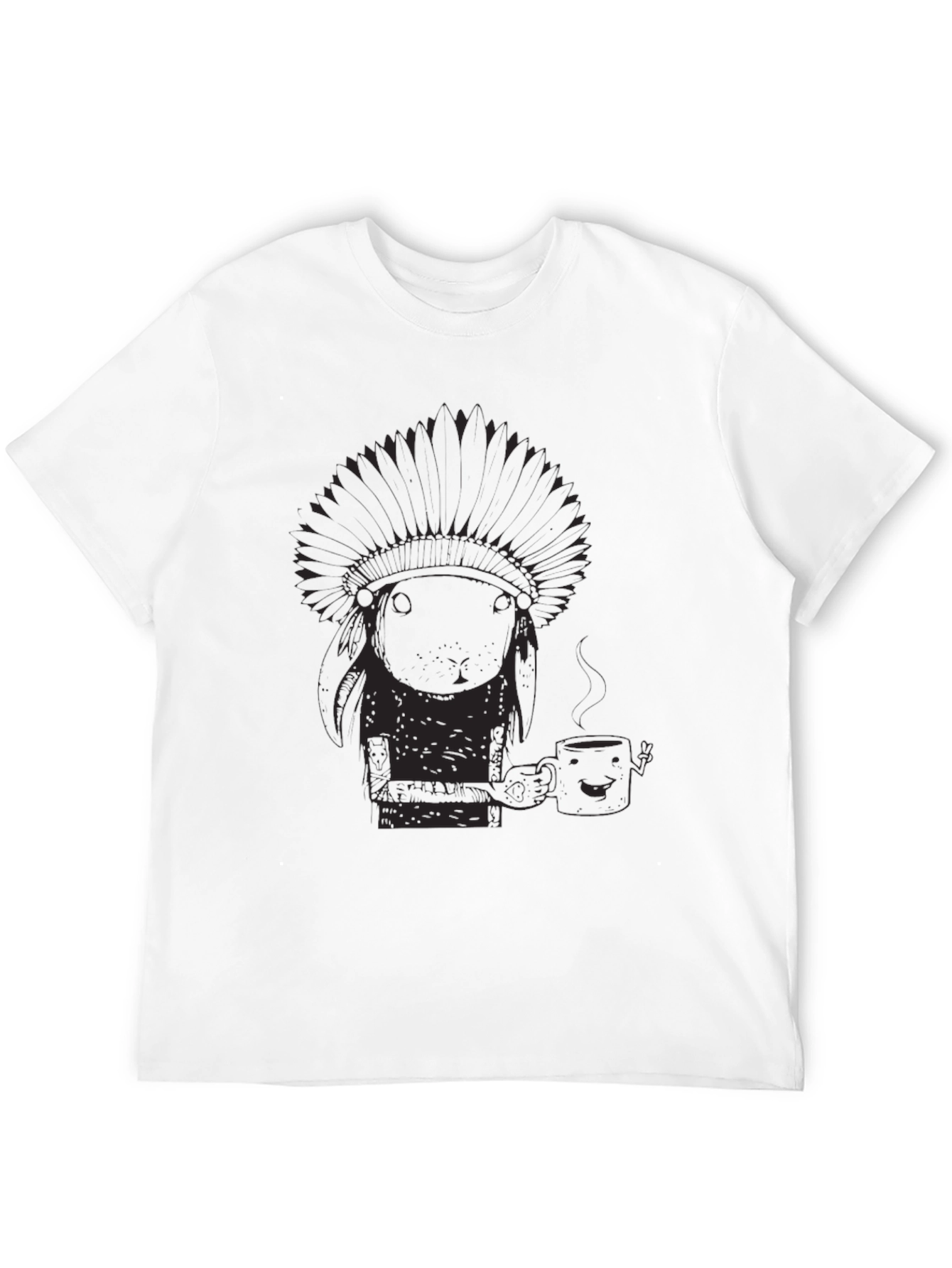 Novelty Graphic Tee - Funny Native American Design