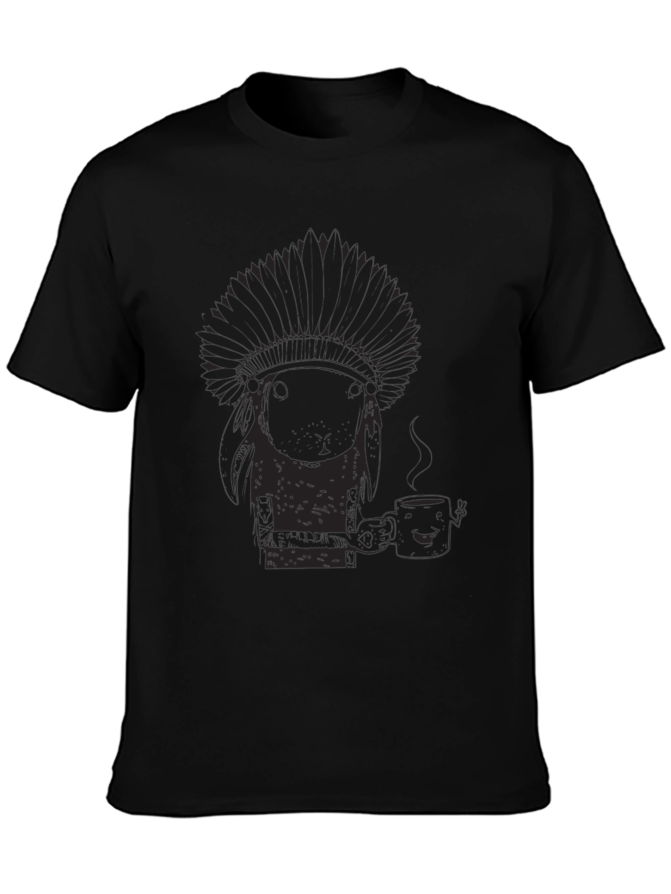 Novelty Graphic Tee - Funny Native American Design