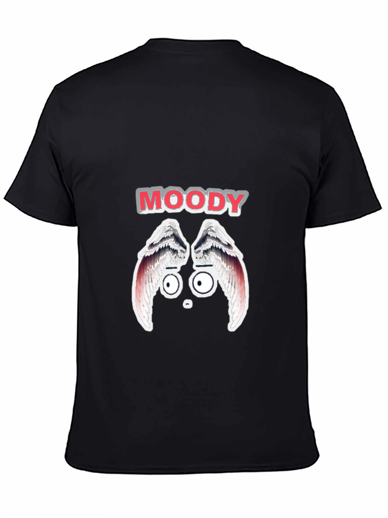 Moody Graphic Print Mens Black T-Shirt