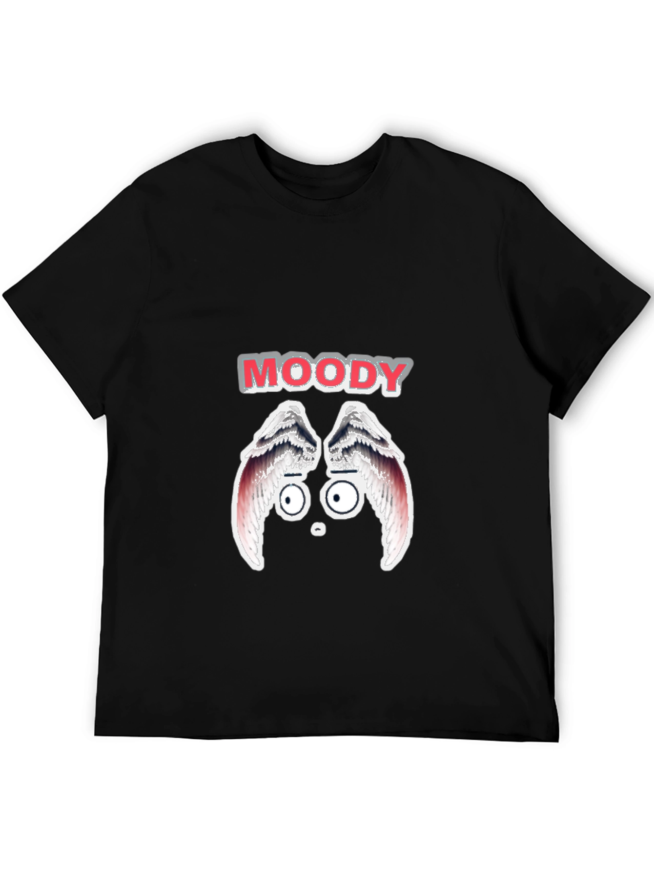 Moody Graphic Print Mens Black T-Shirt