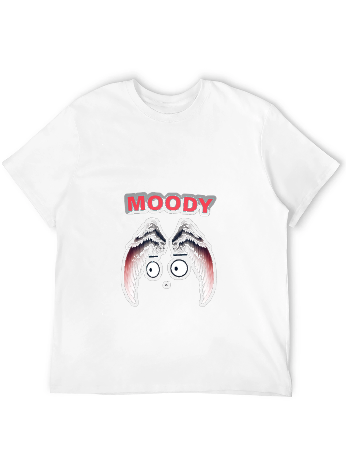 Moody Graphic Print Mens Black T-Shirt