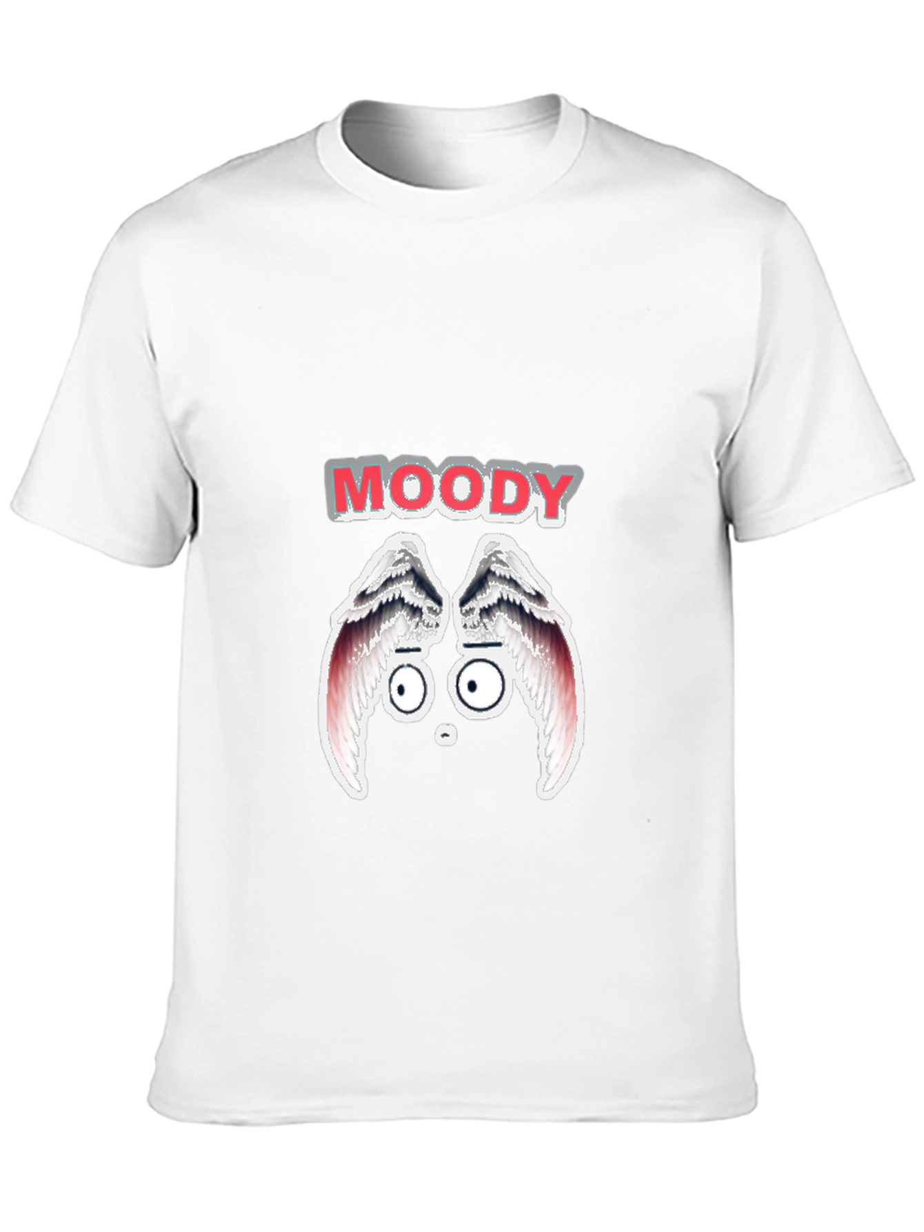 Moody Graphic Print Mens Black T-Shirt