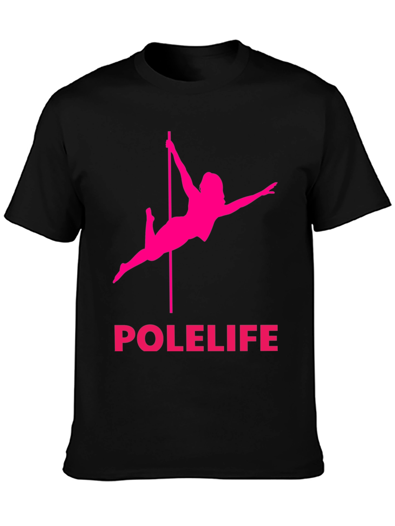 Polelife Black Graphic Tee