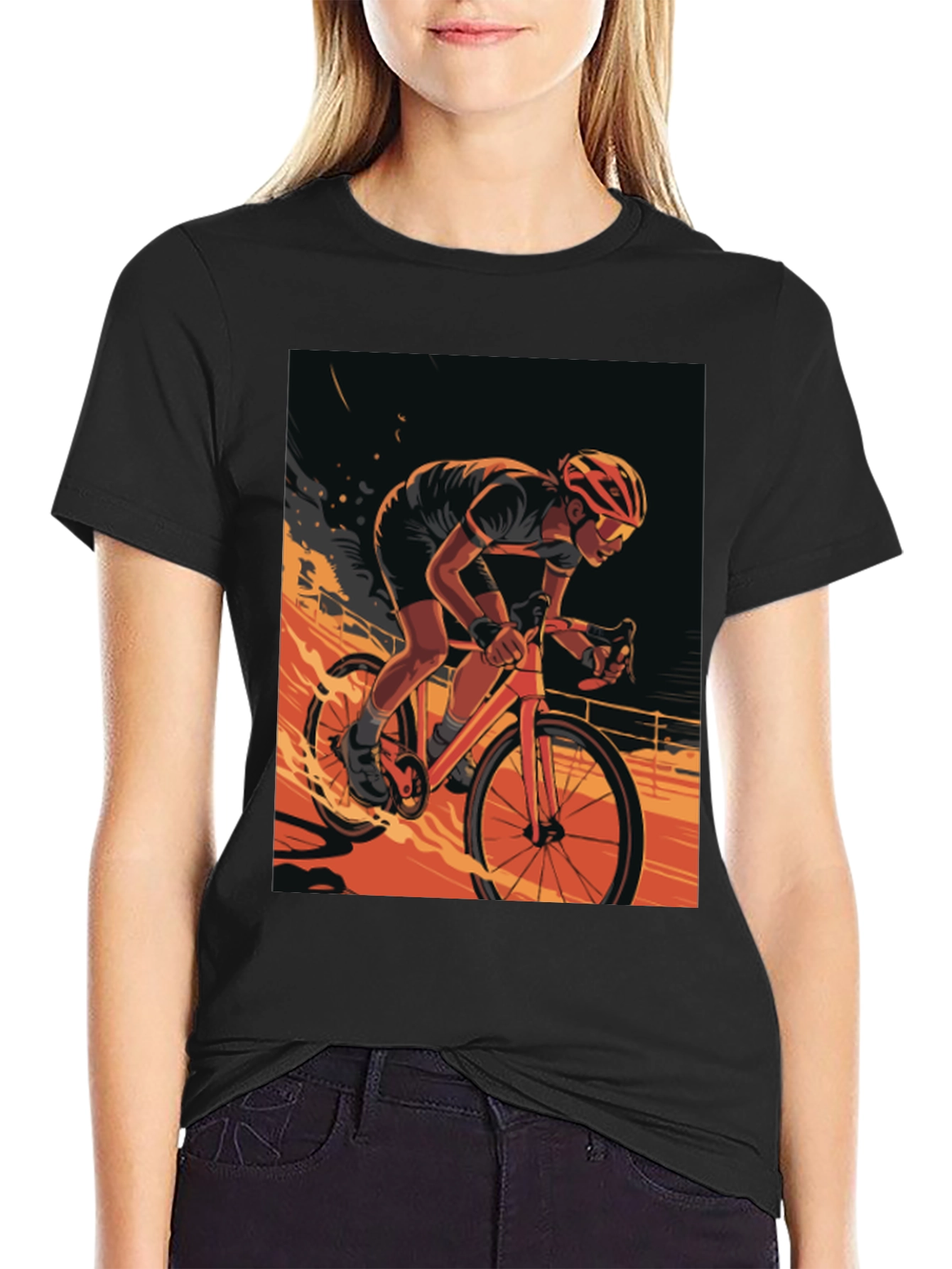 Cyclist Graphic Tee - Ride in Style