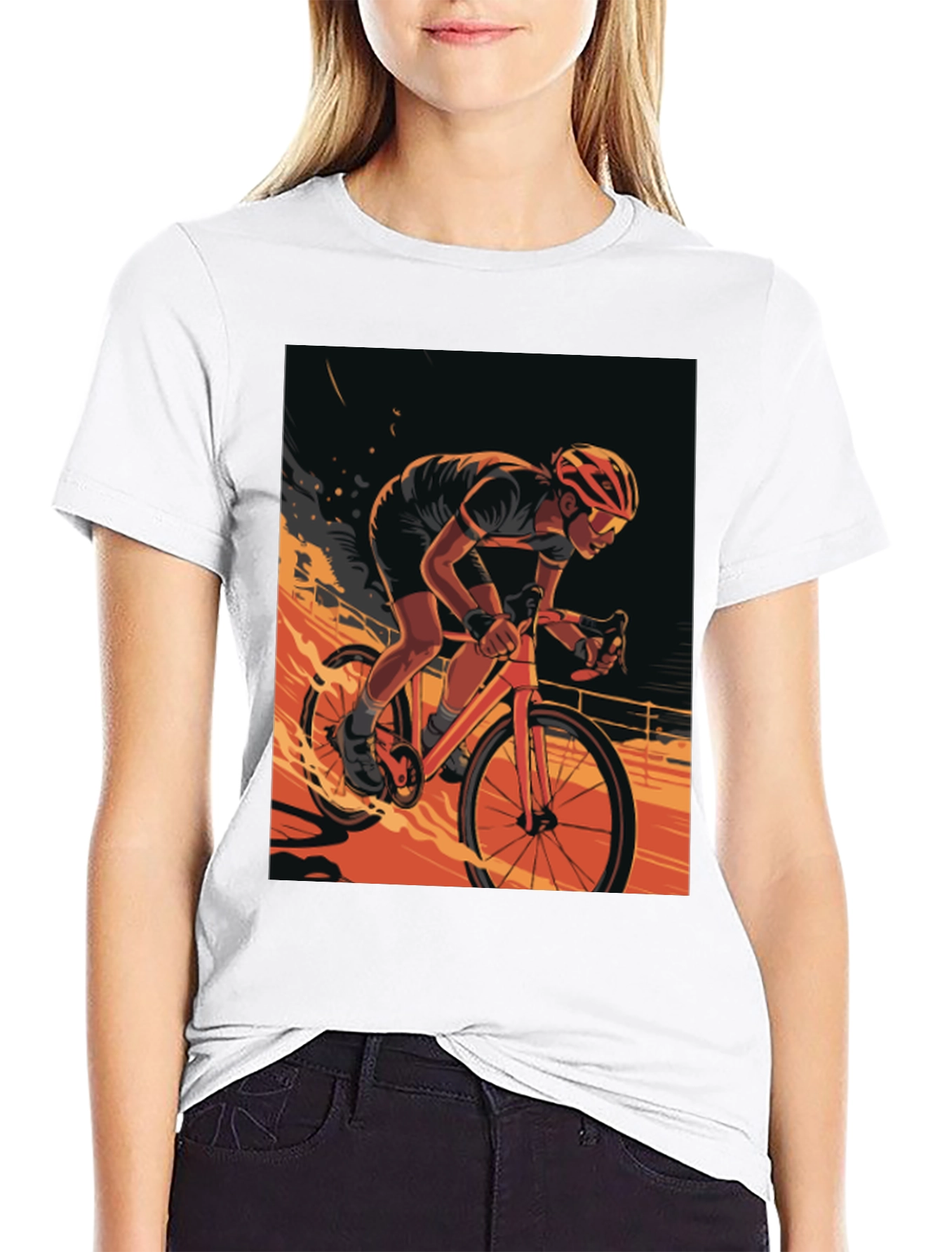Cyclist Graphic Tee - Ride in Style