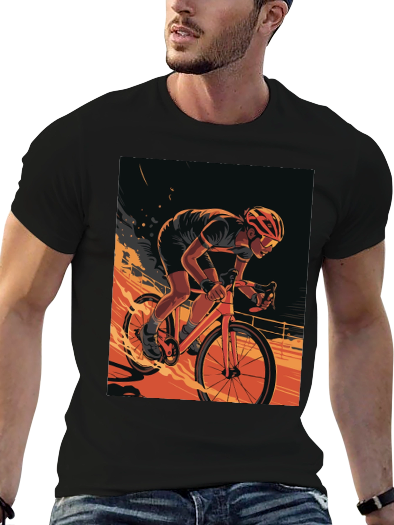 Cyclist Graphic Tee - Ride in Style