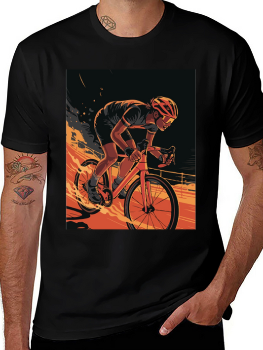 Cyclist Graphic Tee - Ride in Style