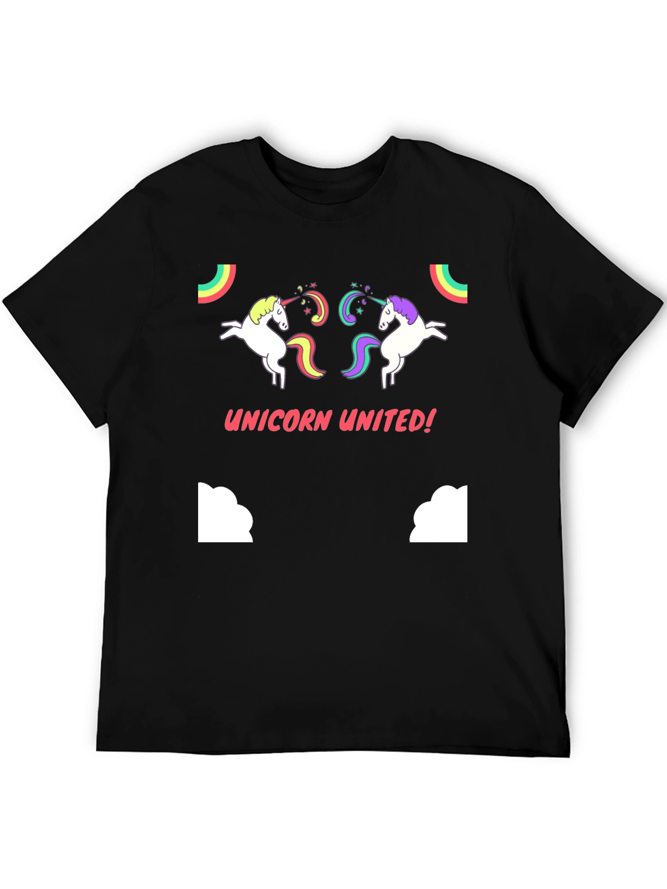 Unicorn United! Graphic Tee - Black
