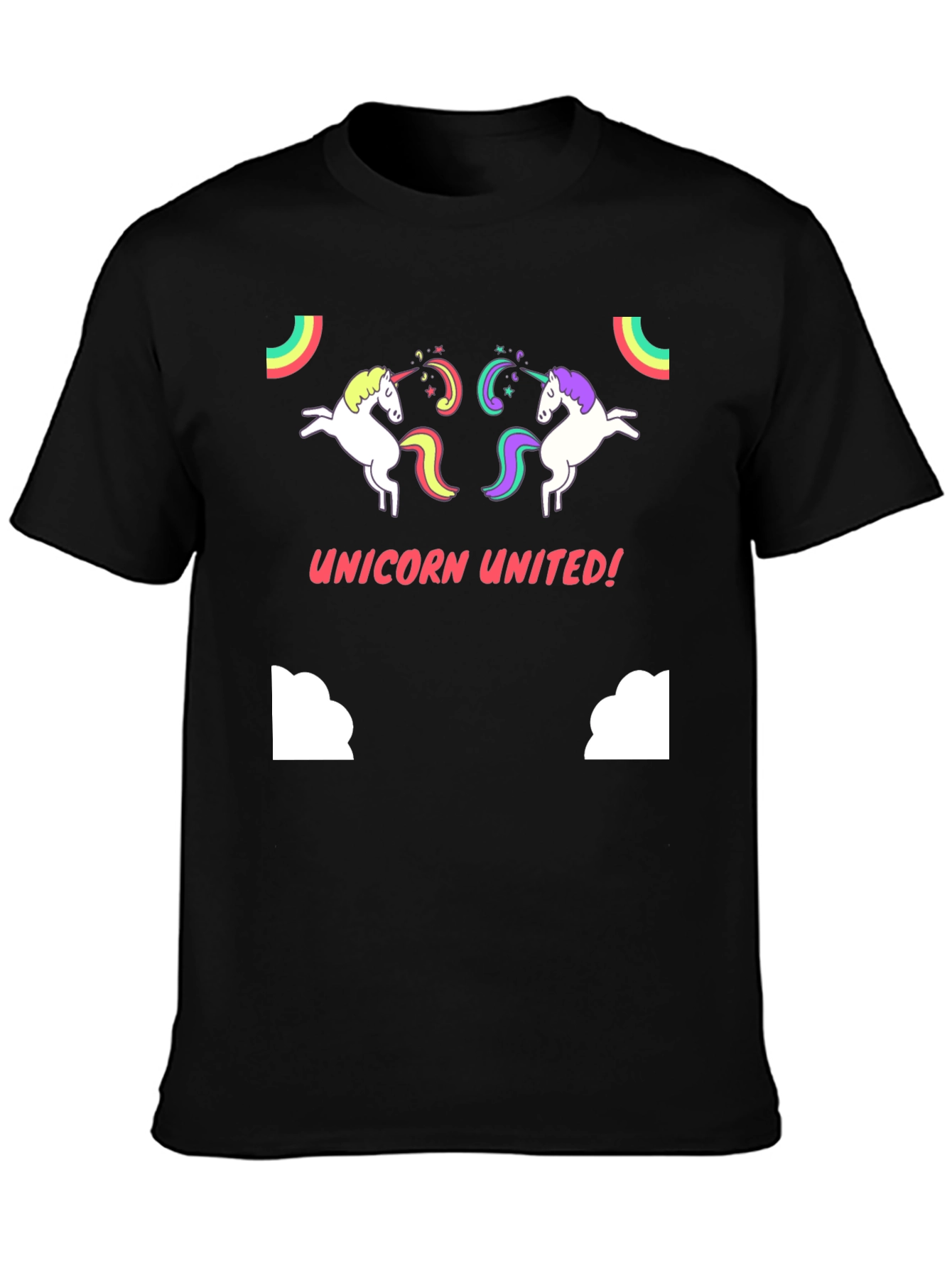 Unicorn United! Graphic Tee - Black