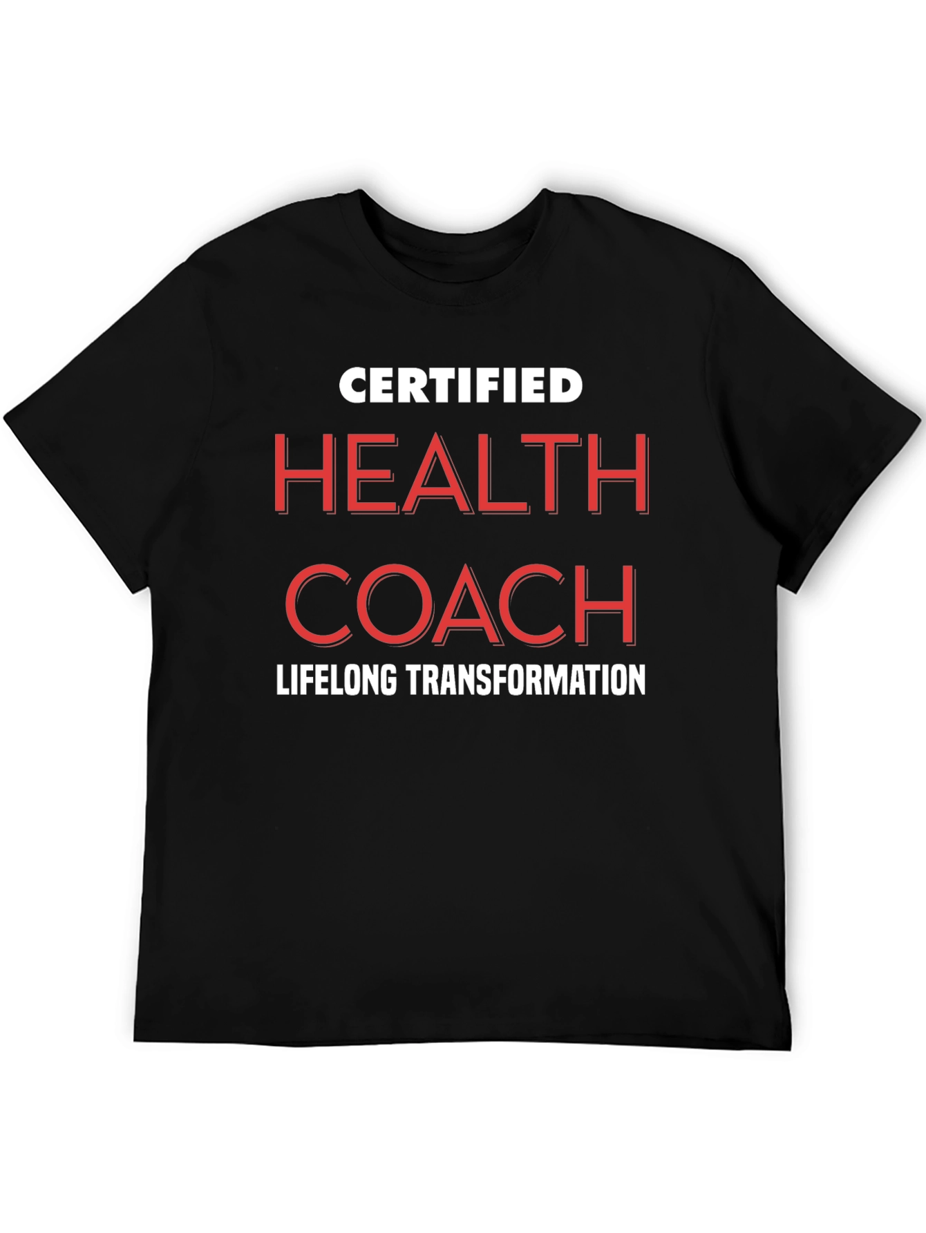 Certified Health Coach Black T-Shirt