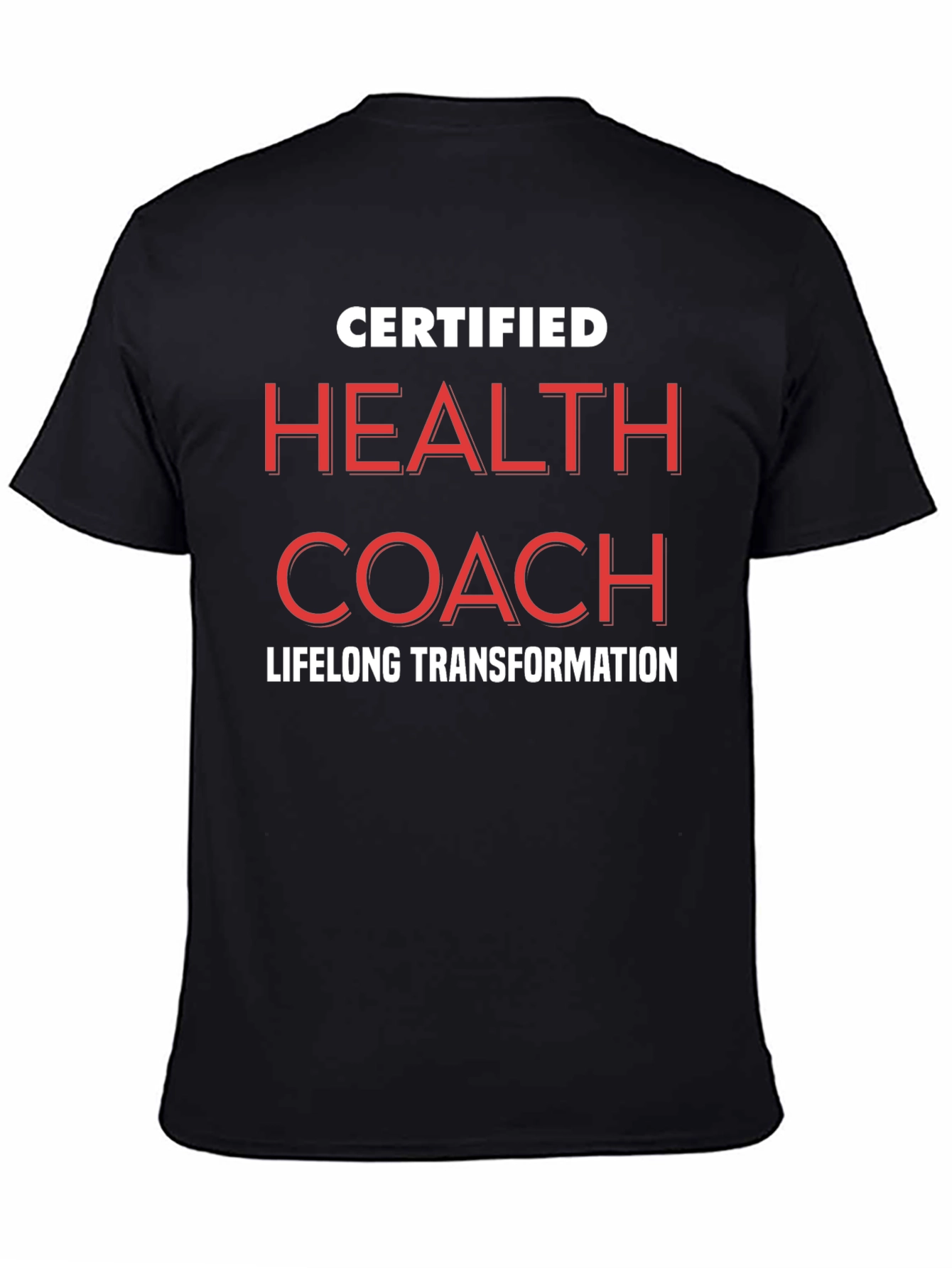 Certified Health Coach Black T-Shirt