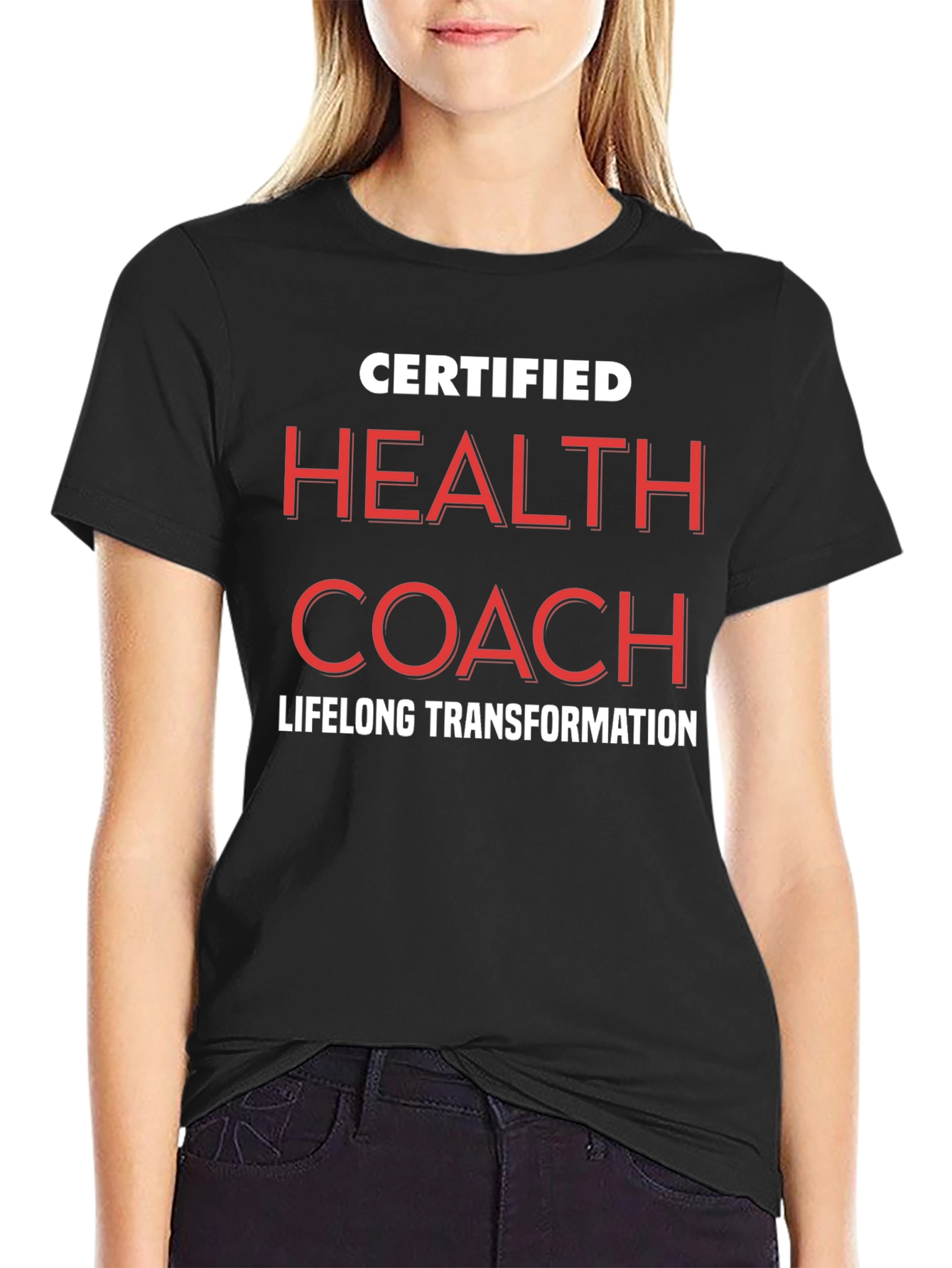 Certified Health Coach Black T-Shirt