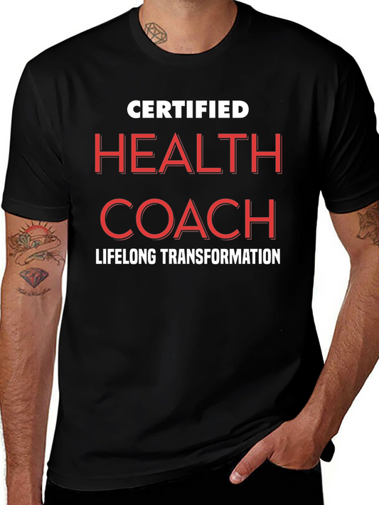 Certified Health Coach Black T-Shirt