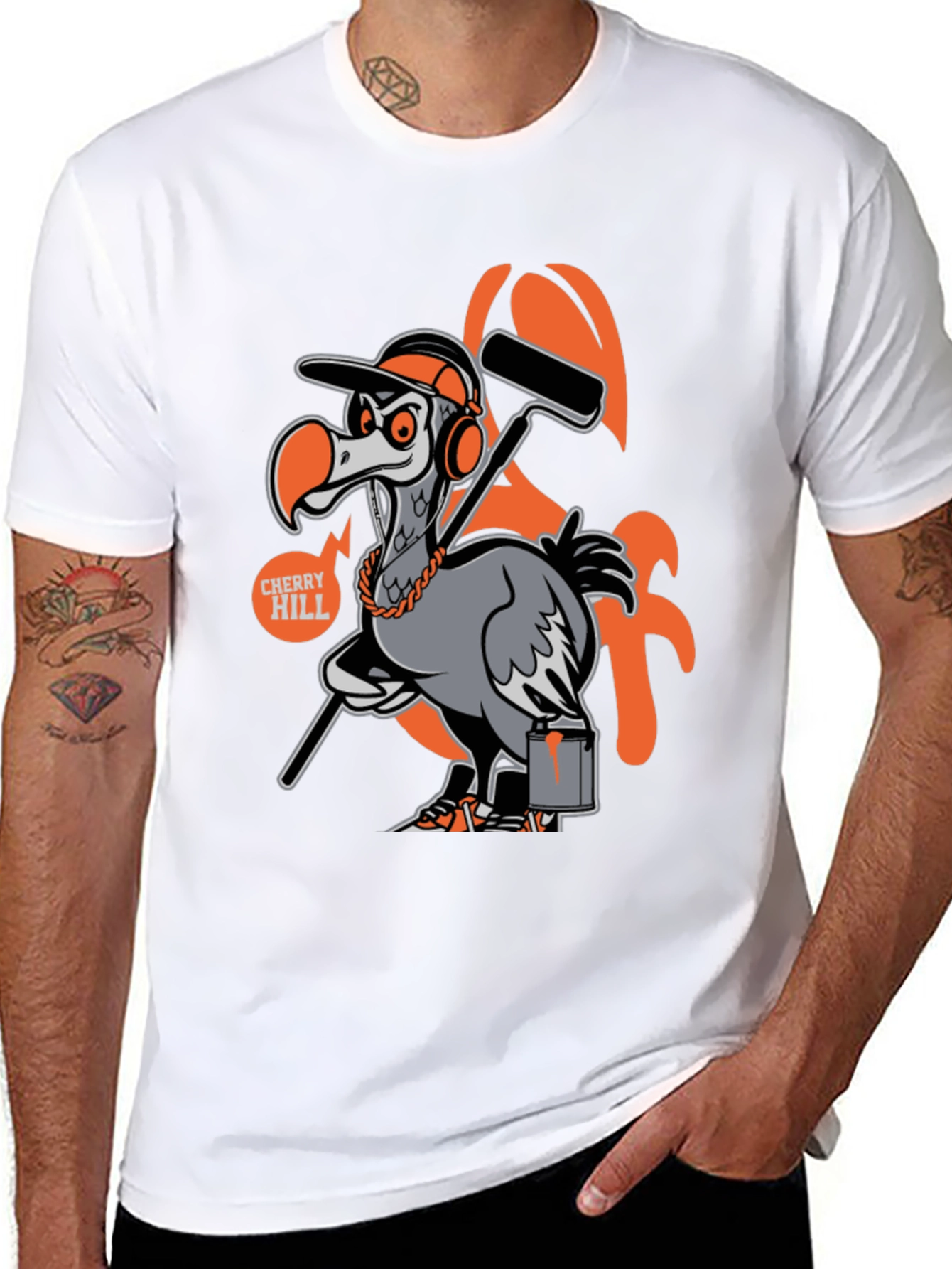 Cherry Hill Painter Bird Graphic T-Shirt