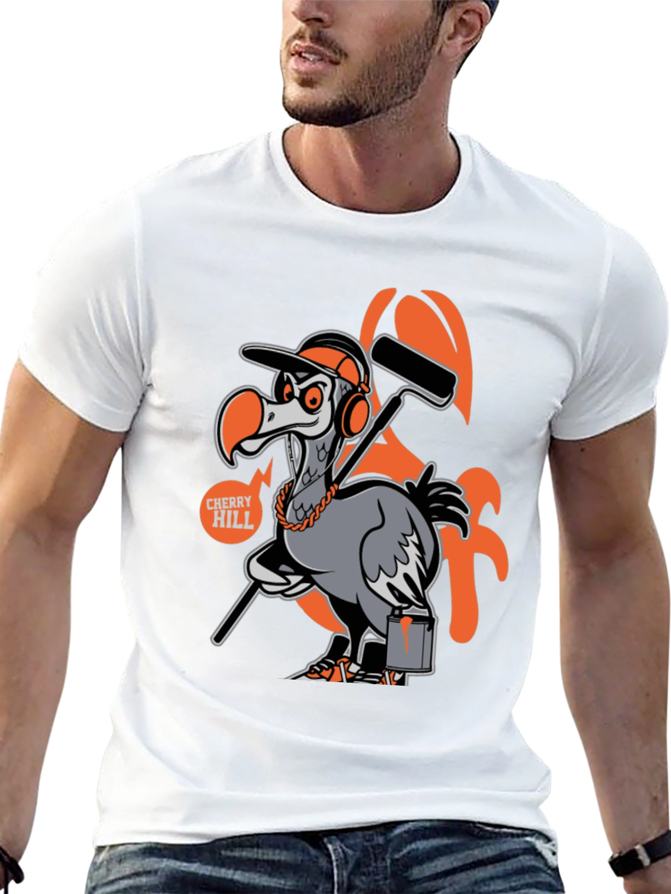 Cherry Hill Painter Bird Graphic T-Shirt