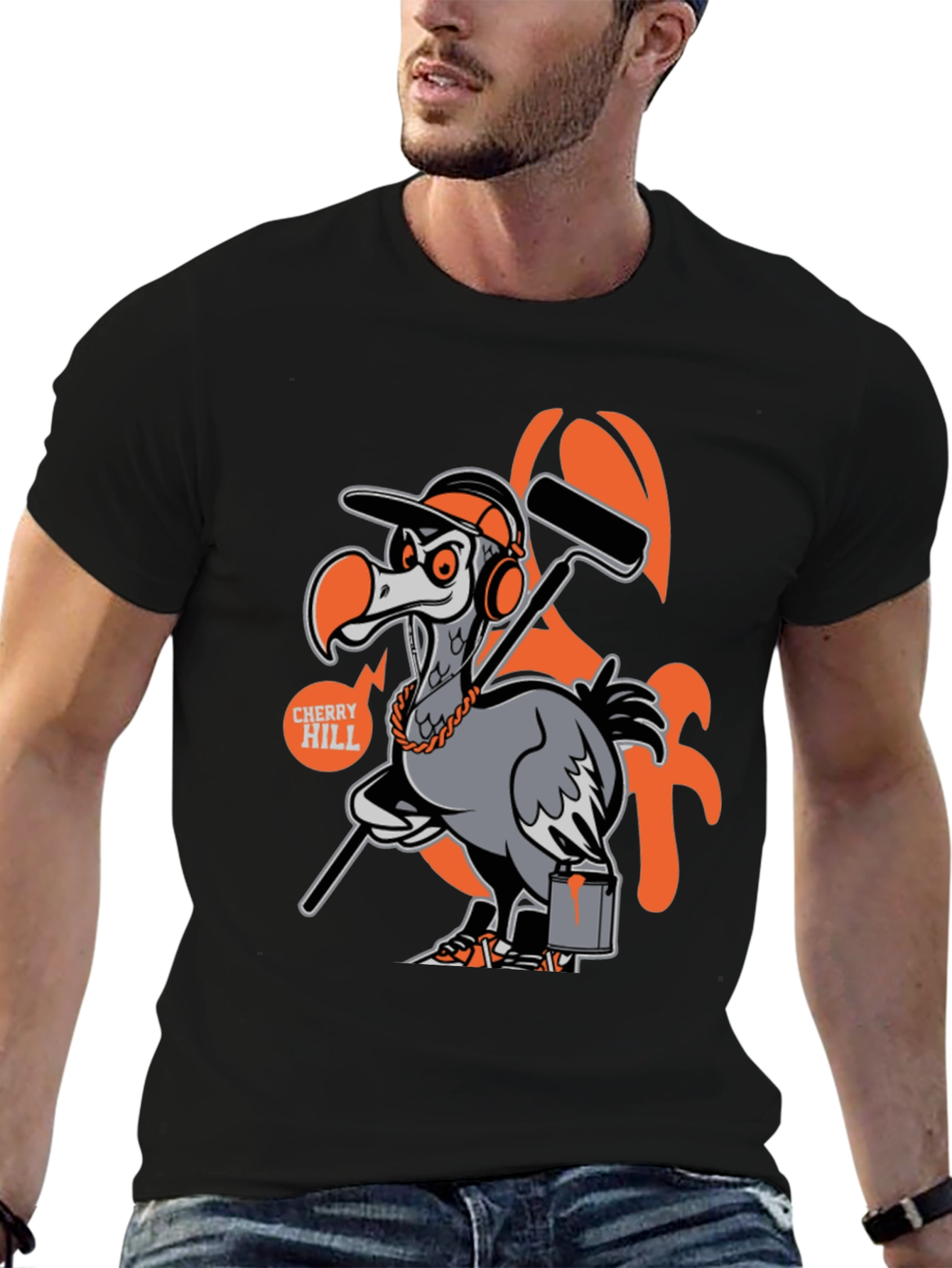Cherry Hill Painter Bird Graphic T-Shirt