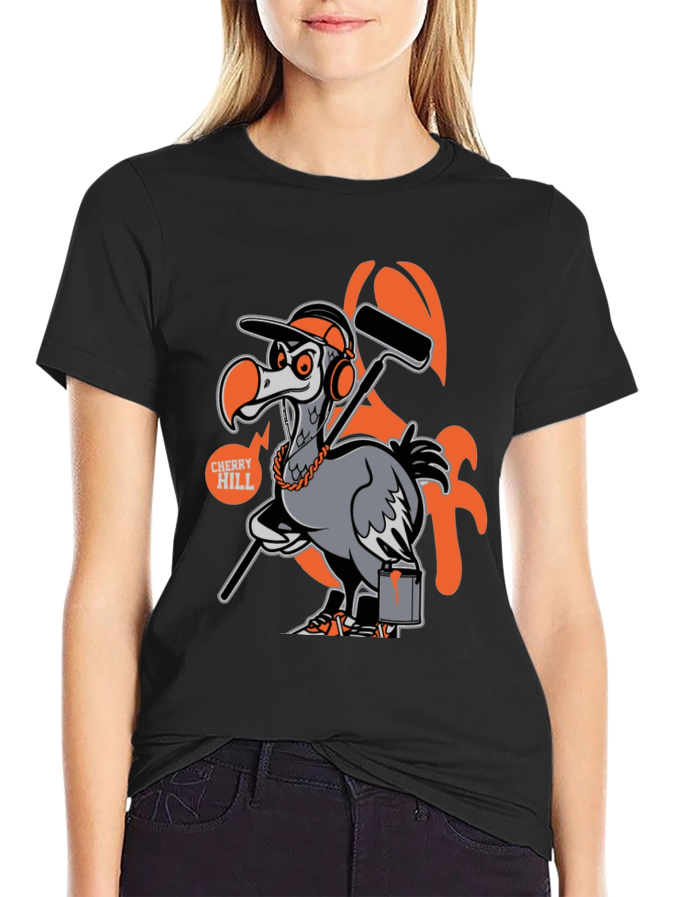 Cherry Hill Painter Bird Graphic T-Shirt