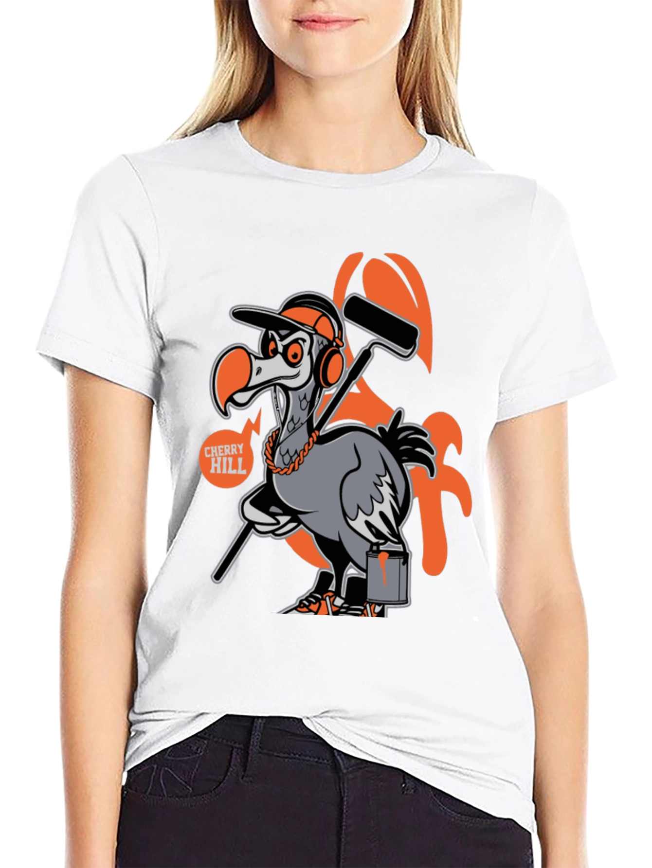 Cherry Hill Painter Bird Graphic T-Shirt