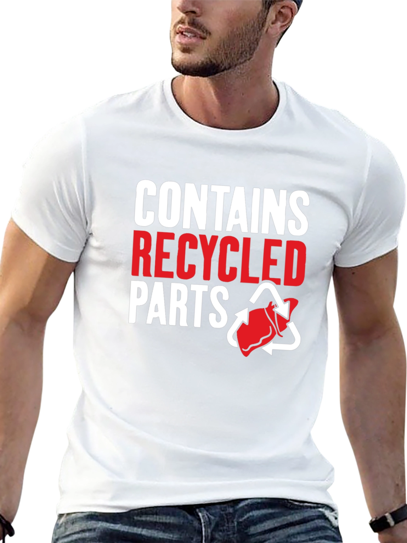 Recycled Parts Novelty T-Shirt
