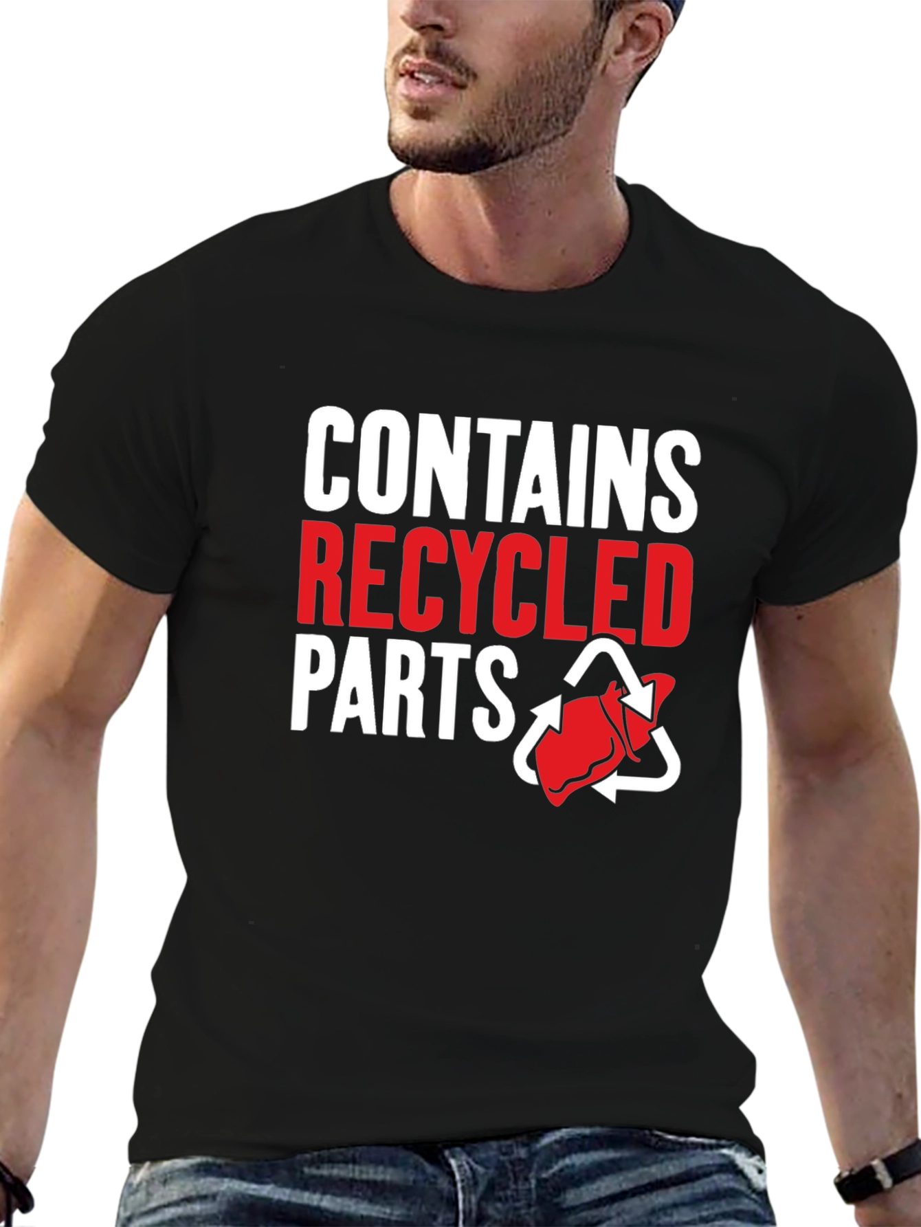 Recycled Parts Novelty T-Shirt