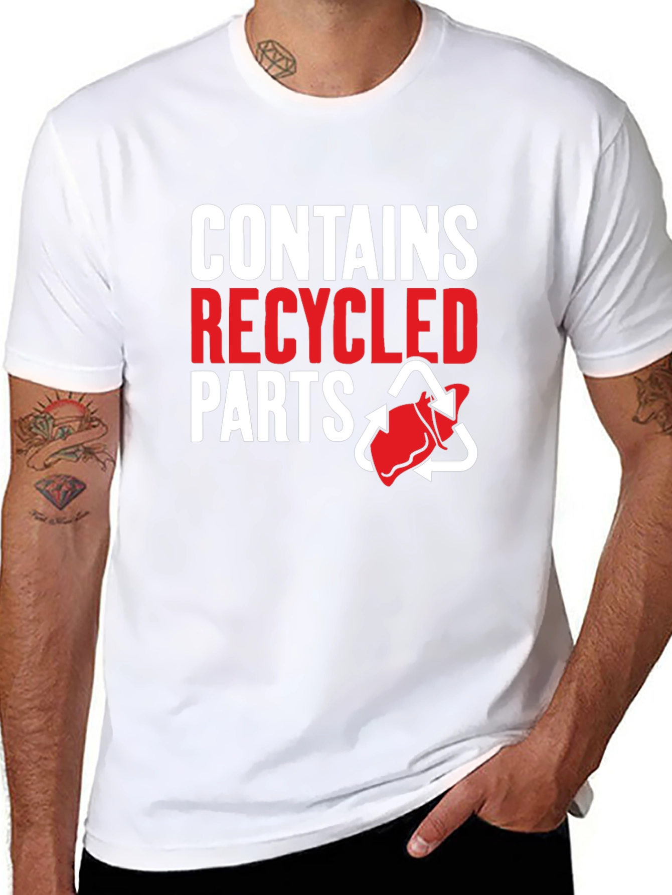 Recycled Parts Novelty T-Shirt