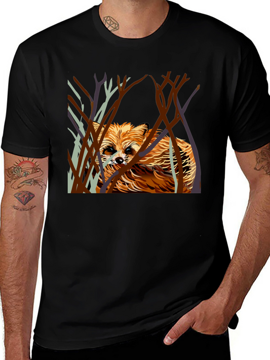 Raccoon in the Woods Graphic T-Shirt