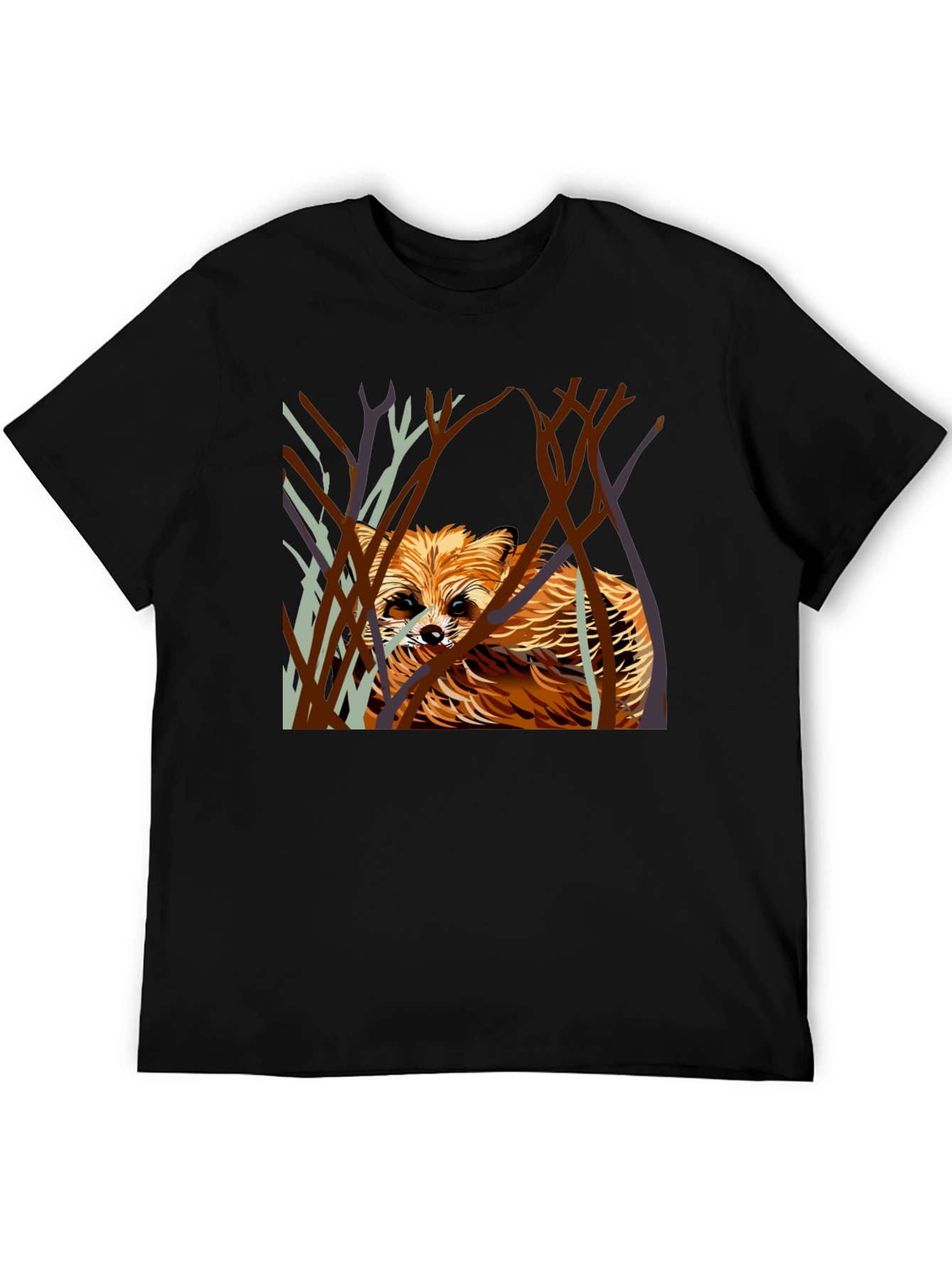 Raccoon in the Woods Graphic T-Shirt