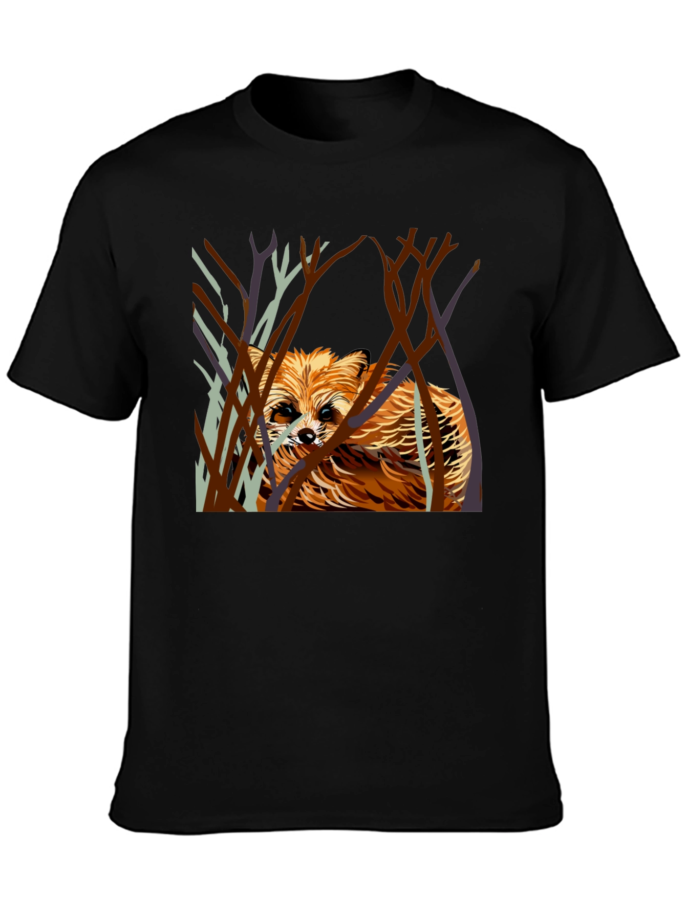 Raccoon in the Woods Graphic T-Shirt