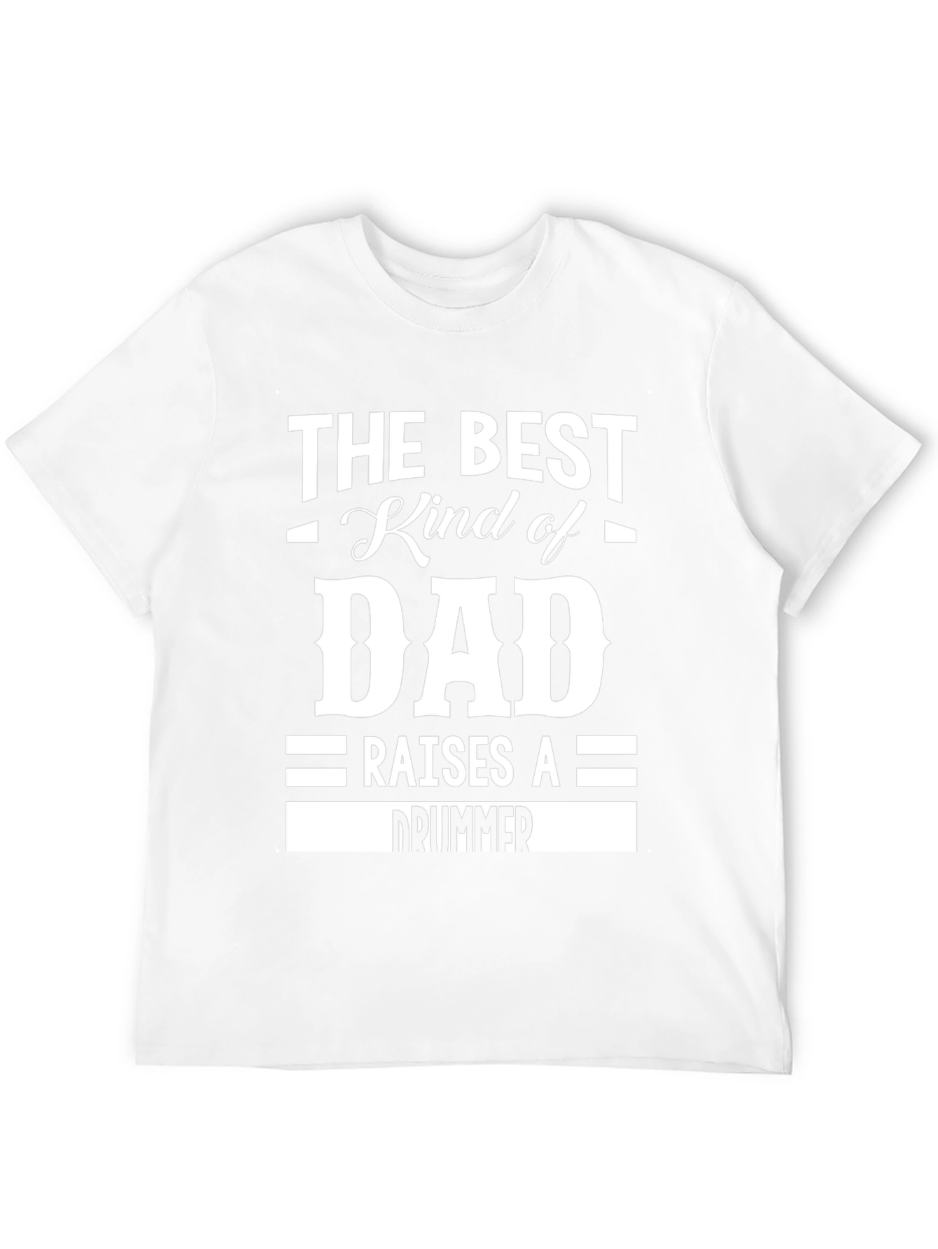 Best Dad Drummer Black Graphic Tee