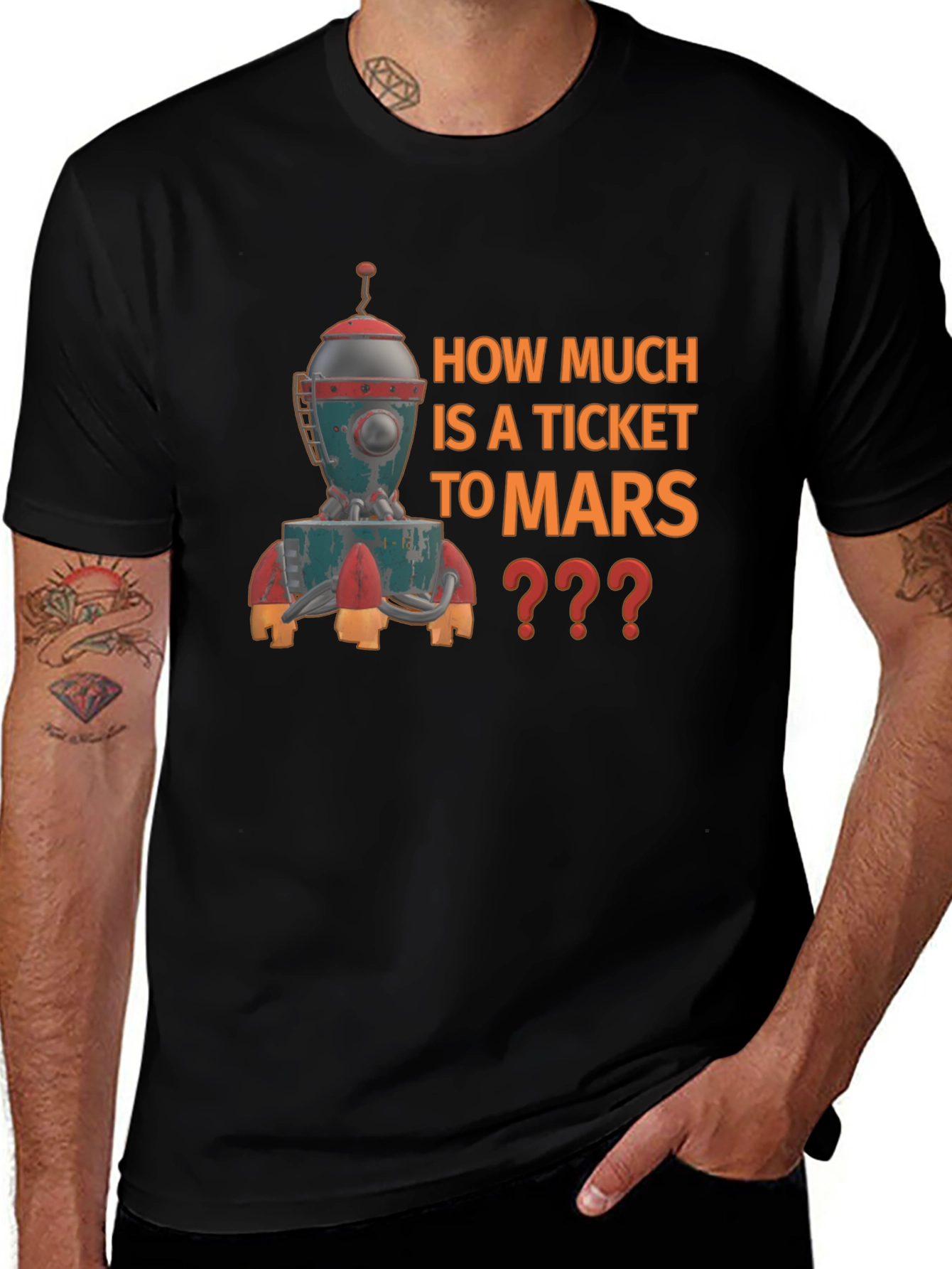 How Much to Mars Graphic T-Shirt