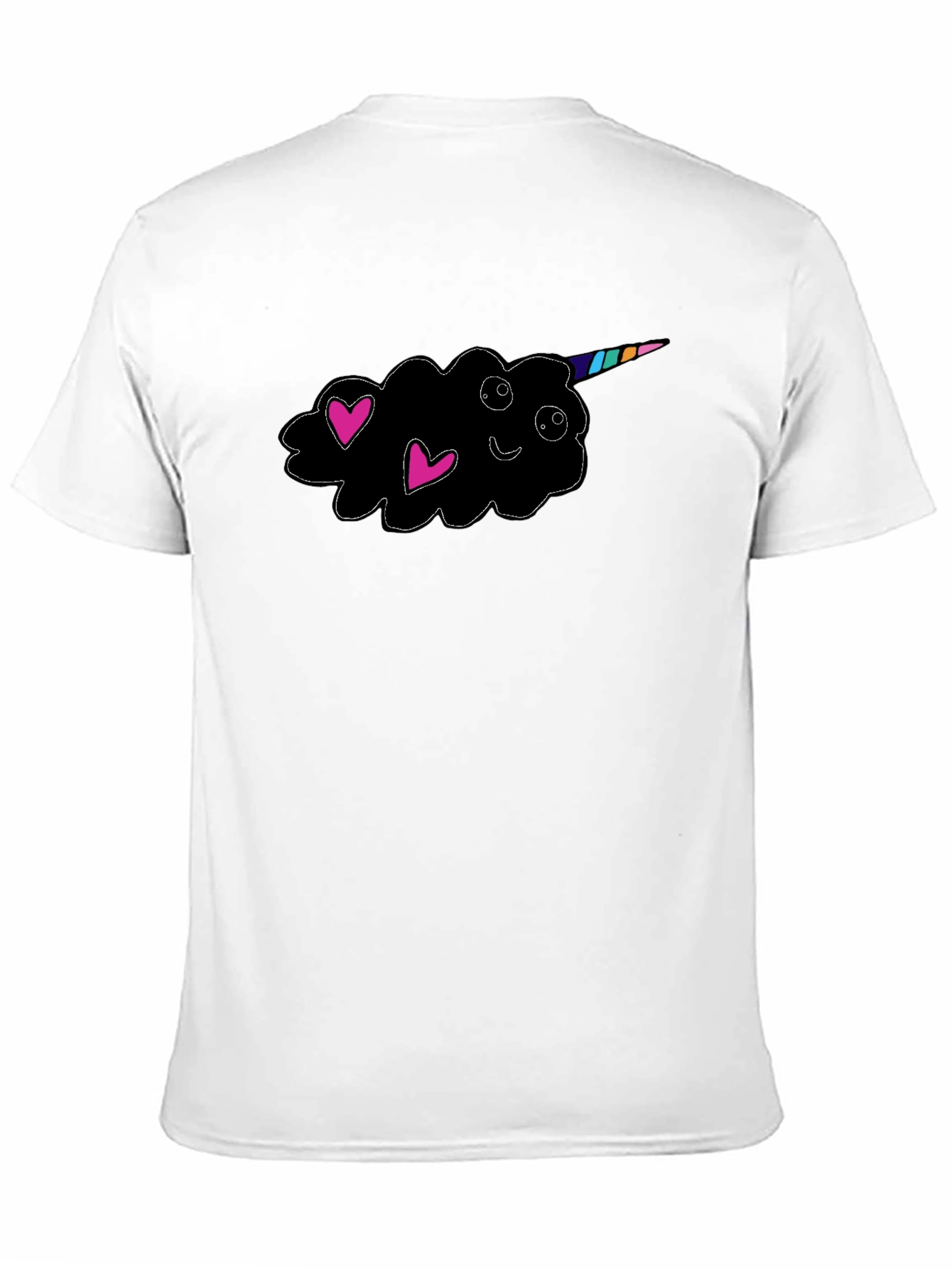 Unicorn Cloud Black T-Shirt