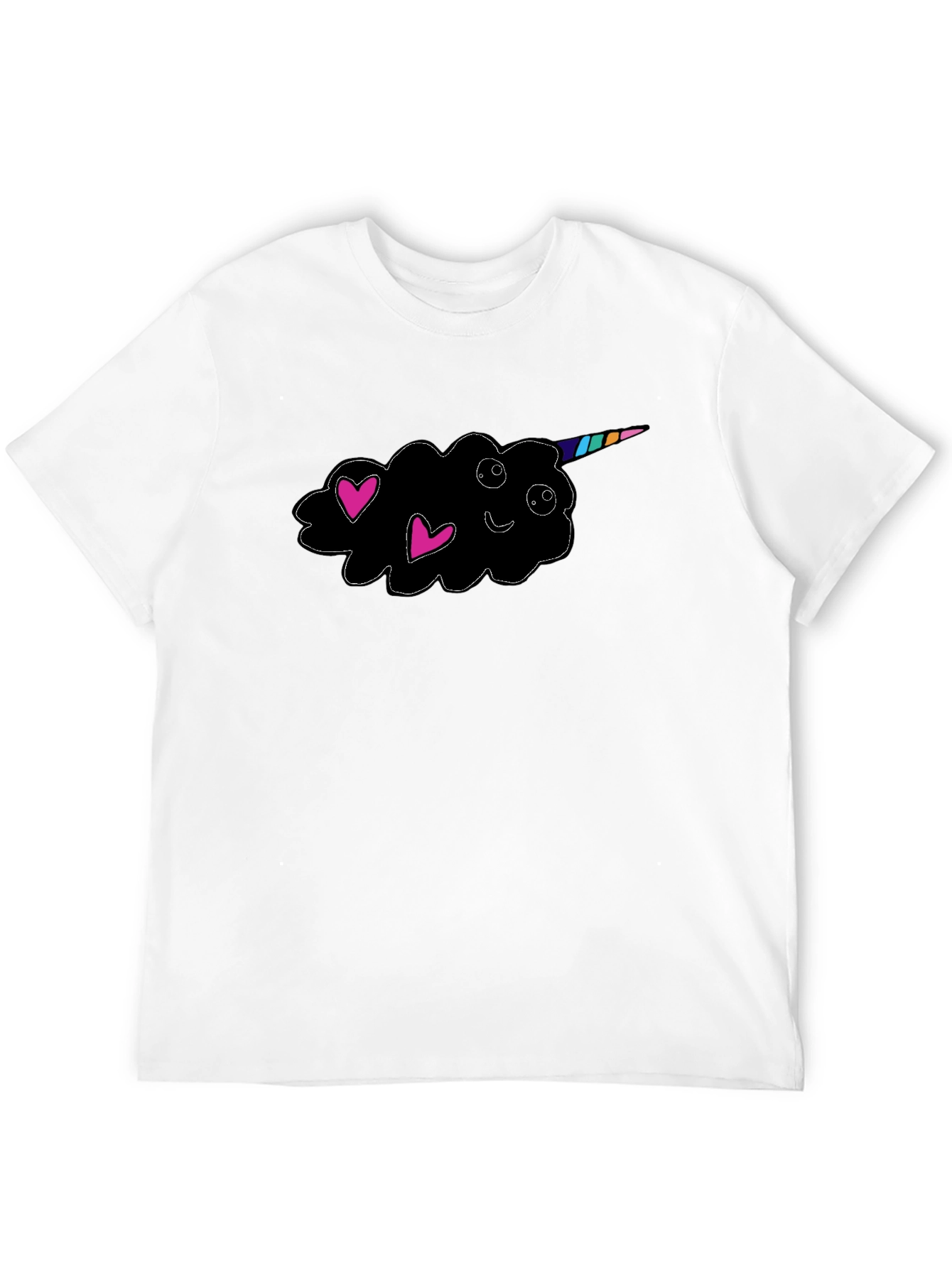 Unicorn Cloud Black T-Shirt