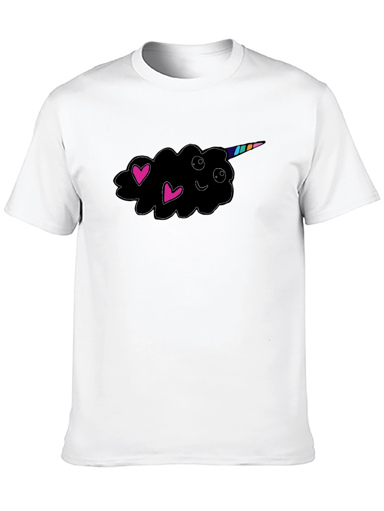 Unicorn Cloud Black T-Shirt
