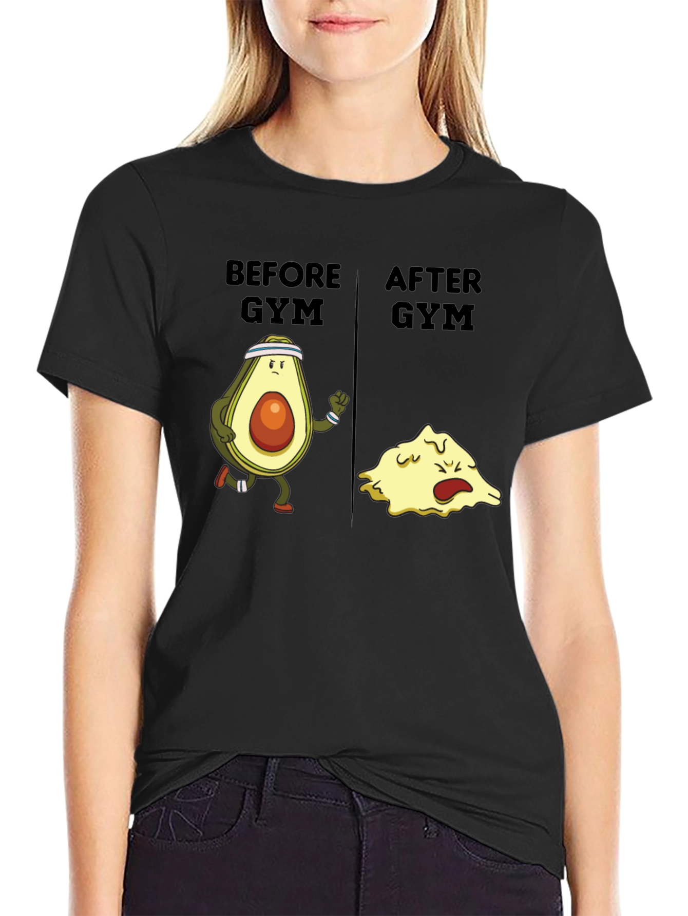 Funny Avocado Gym T-Shirt - Workout Humor