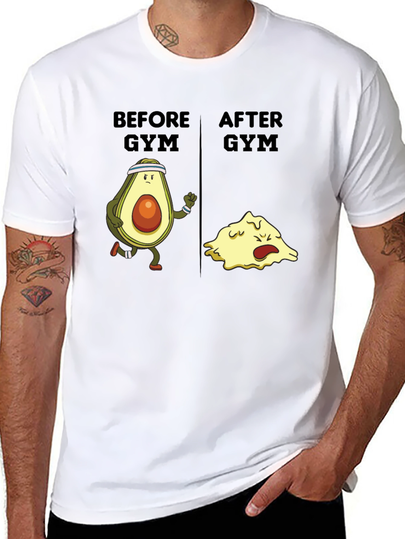 Funny Avocado Gym T-Shirt - Workout Humor