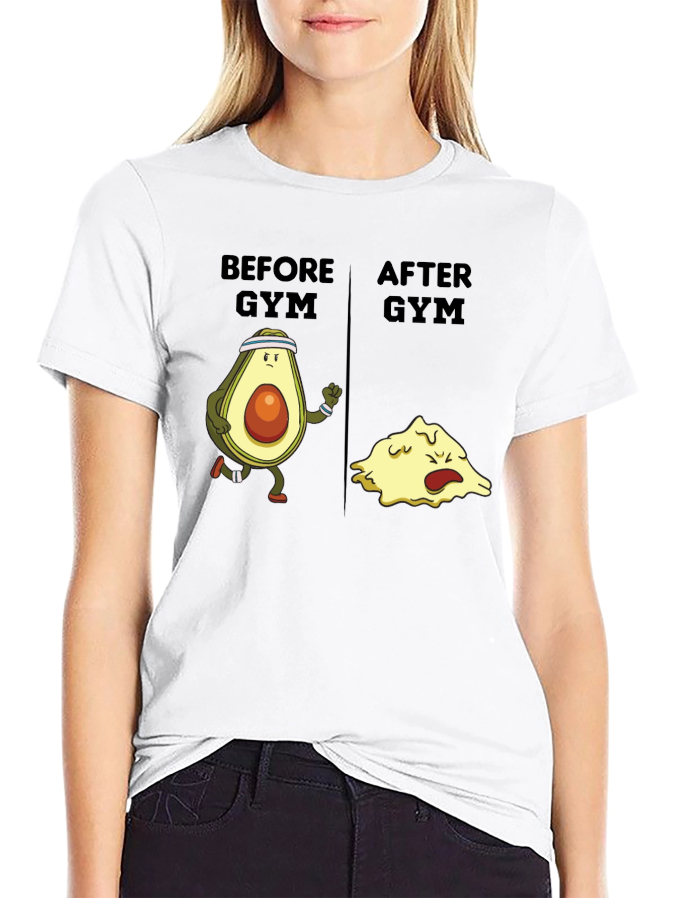 Funny Avocado Gym T-Shirt - Workout Humor