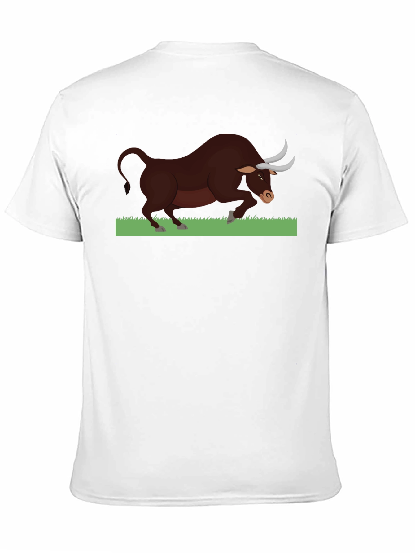 Bull Graphic Tee - Black Cotton Comfort