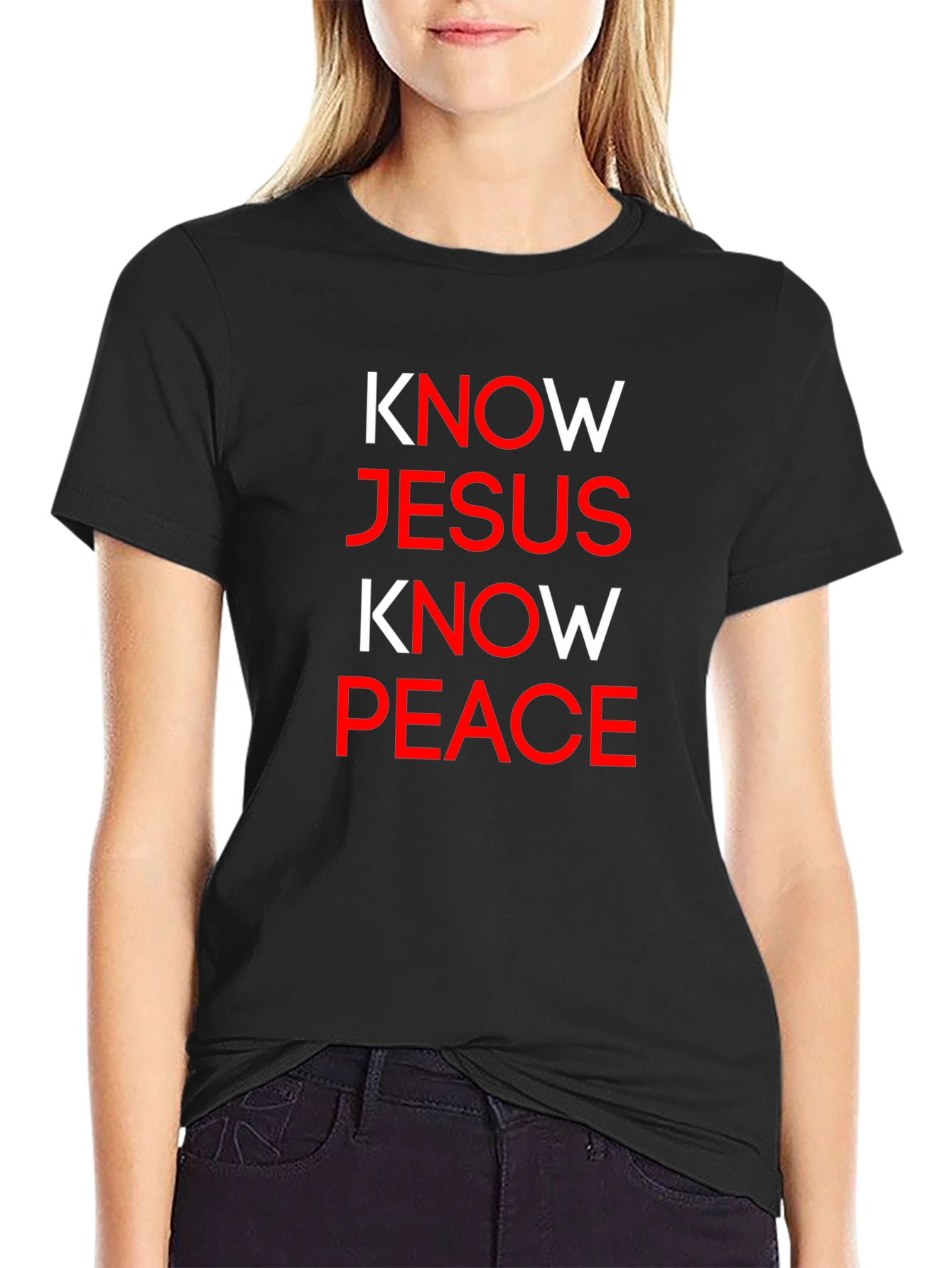Know Jesus Know Peace Christian T-Shirt