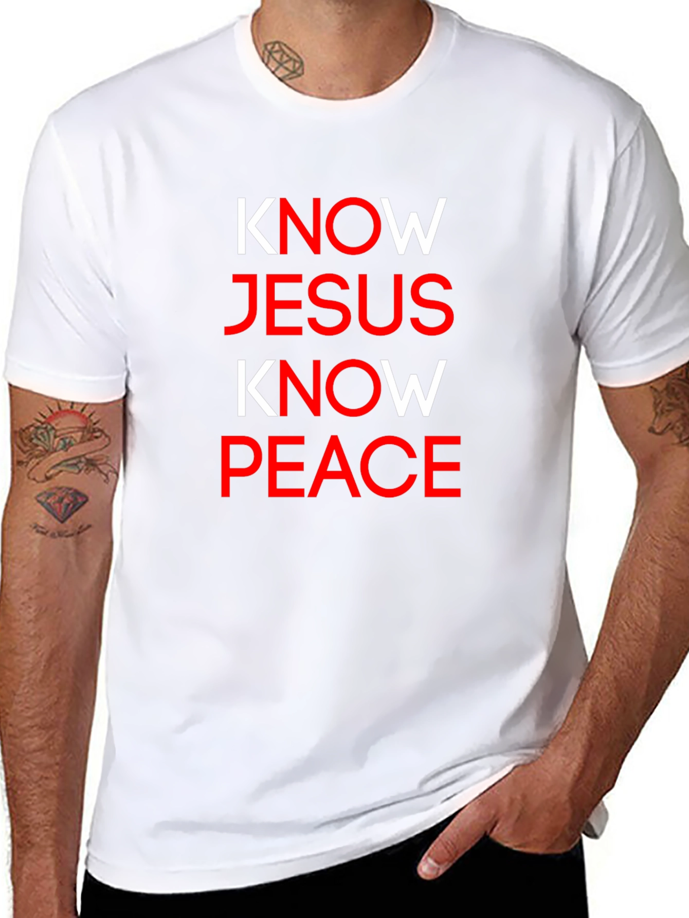 Know Jesus Know Peace Christian T-Shirt