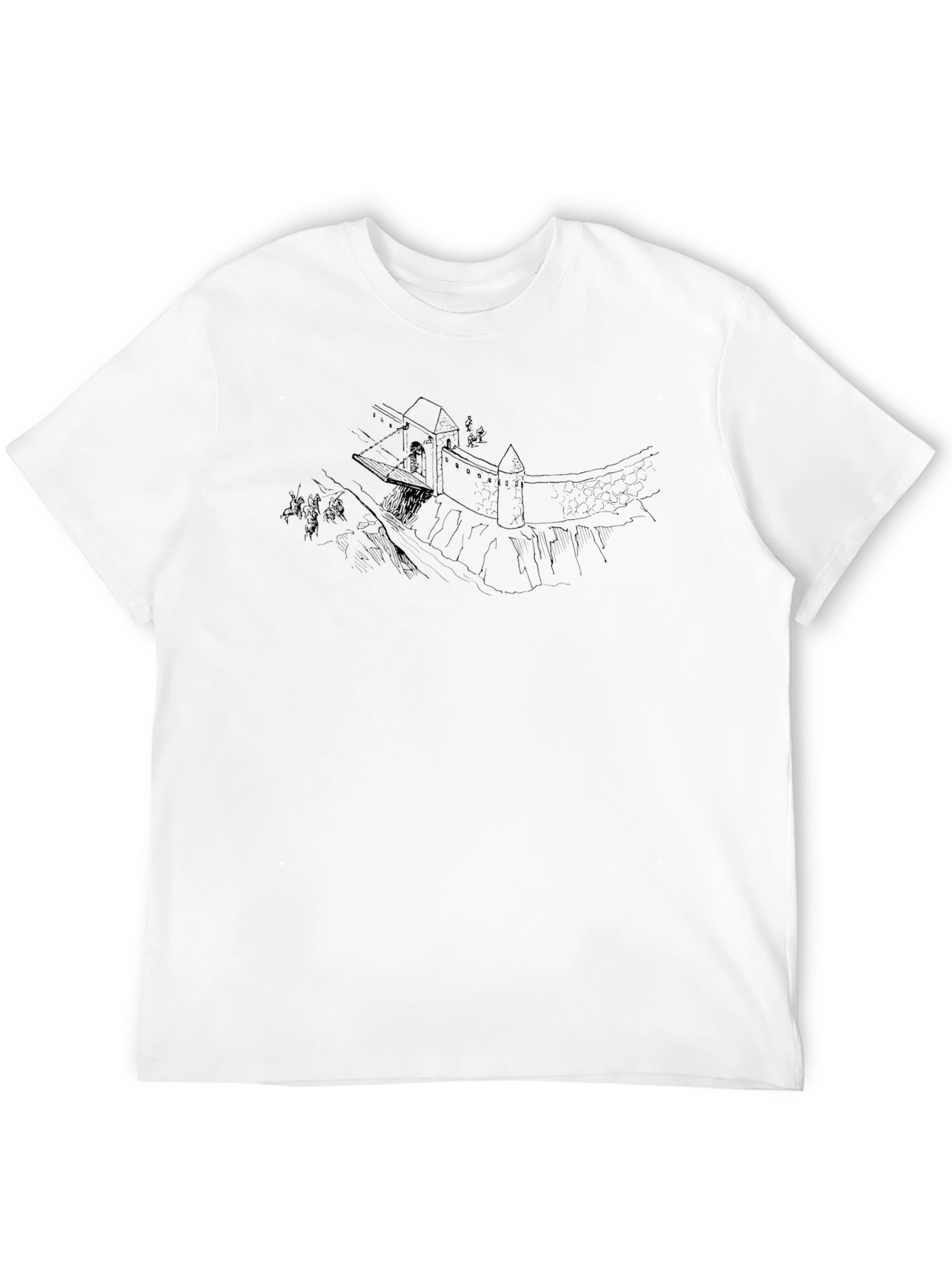 Medieval Castle T-Shirt - Classic Black Tee