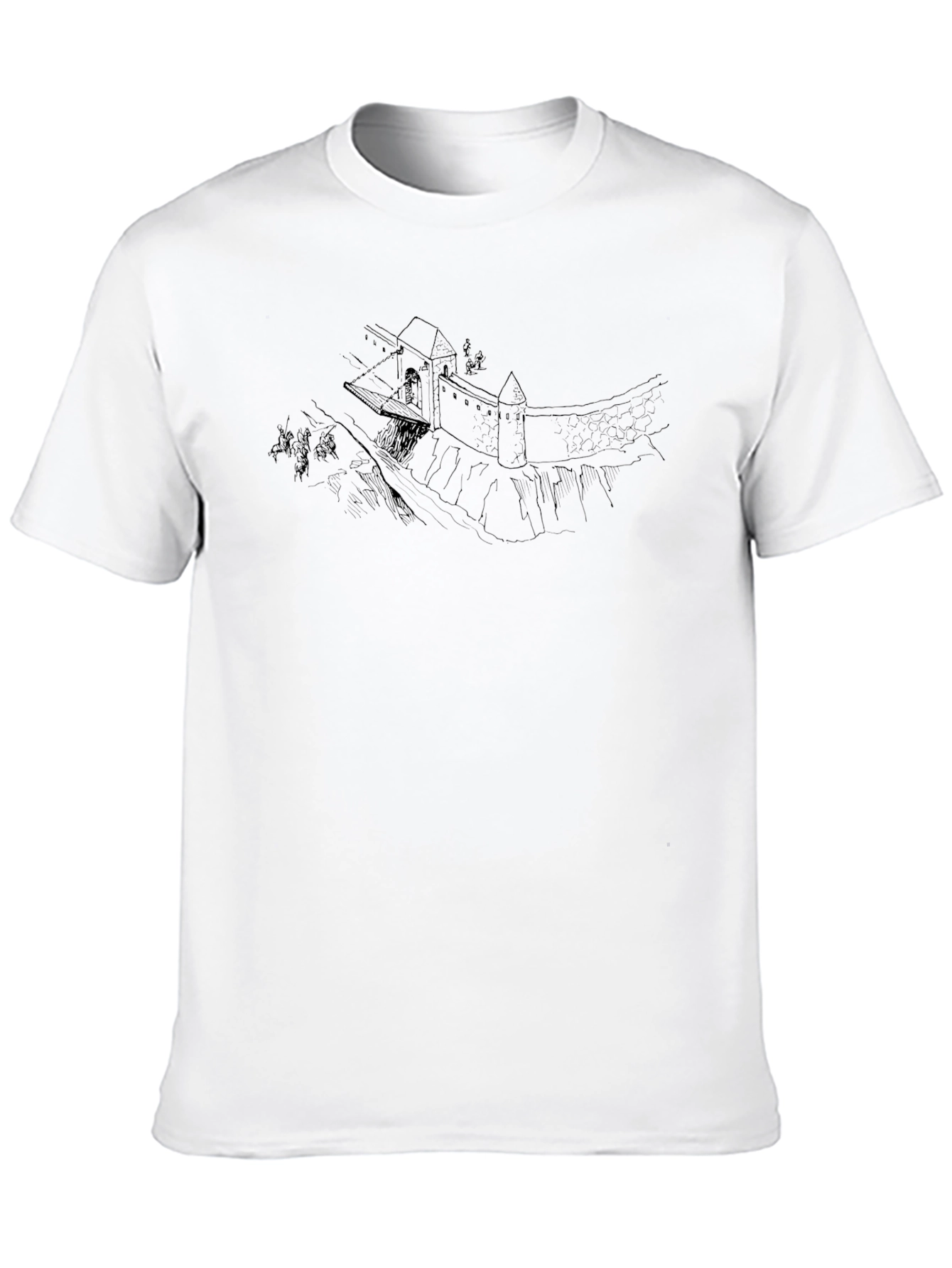 Medieval Castle T-Shirt - Classic Black Tee