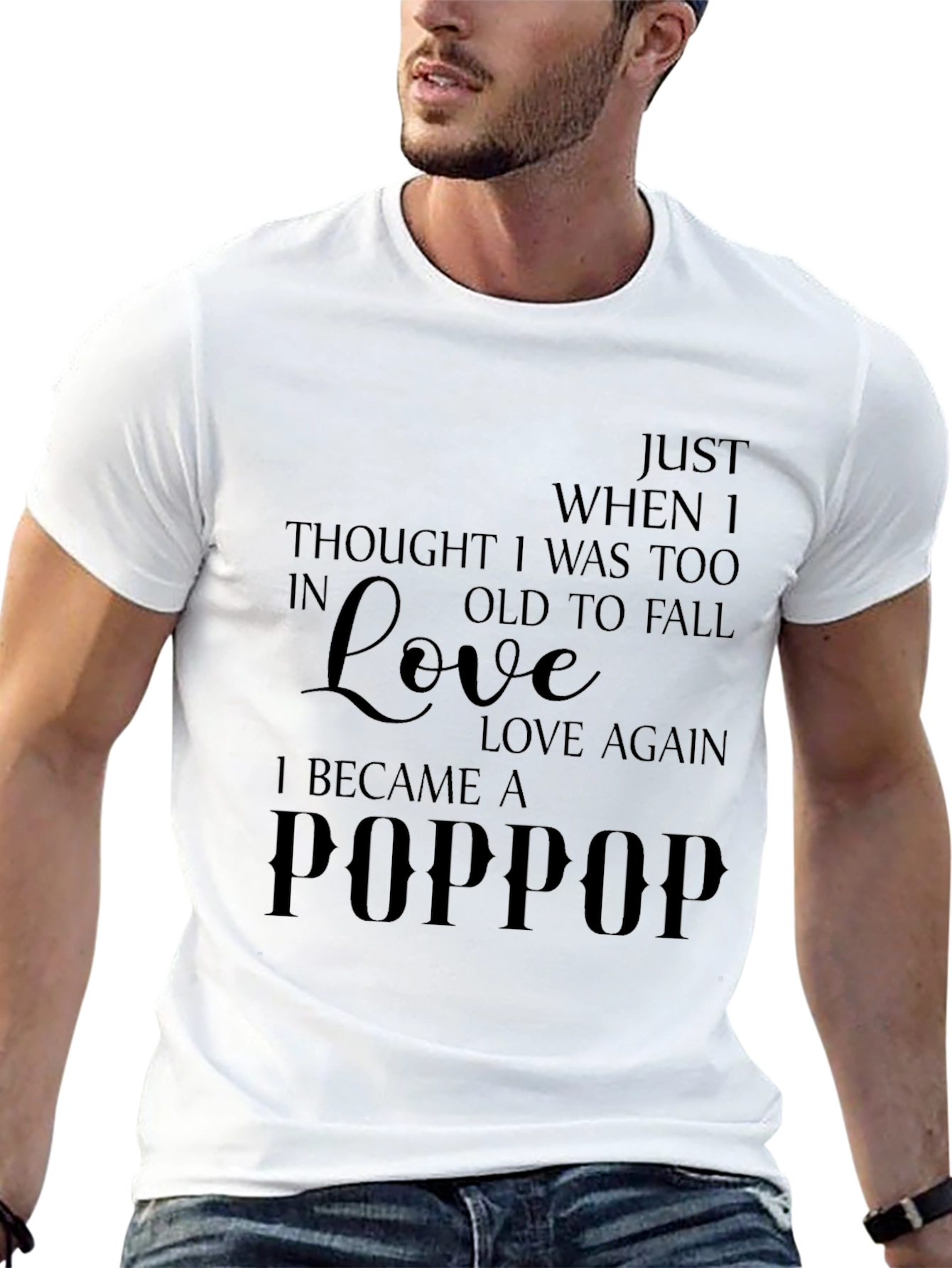I Became a POPPOP Mens Graphic T-Shirt