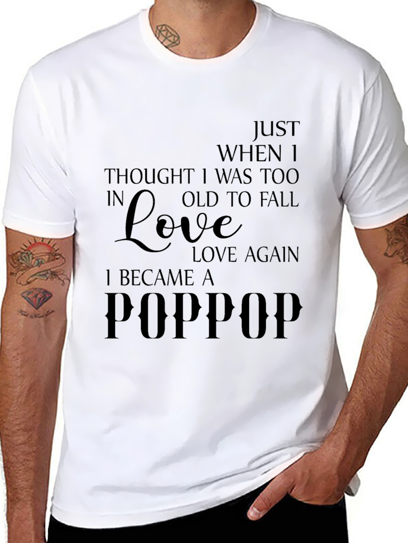 I Became a POPPOP Mens Graphic T-Shirt