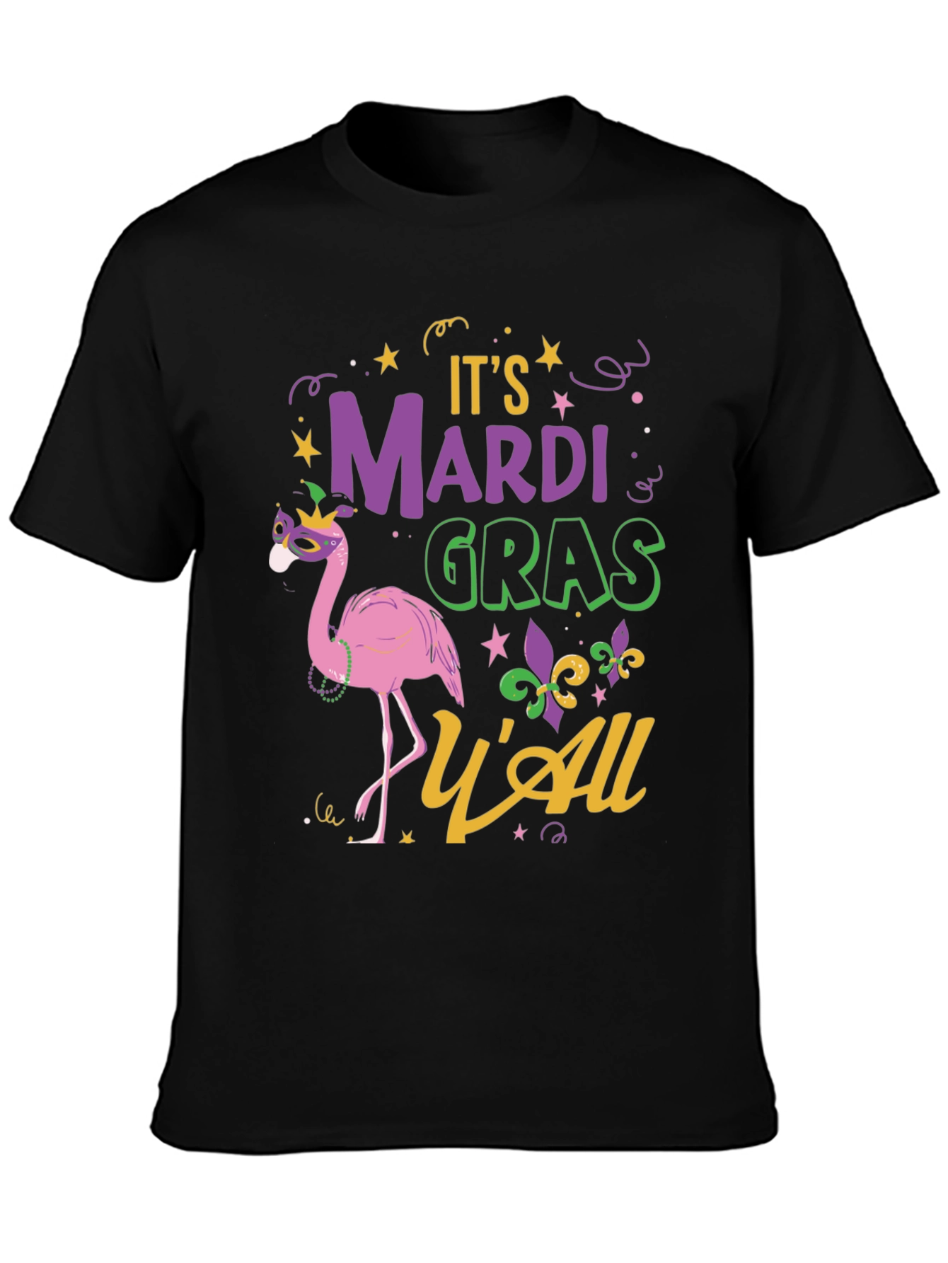 Mardi Gras Flamingo Tee